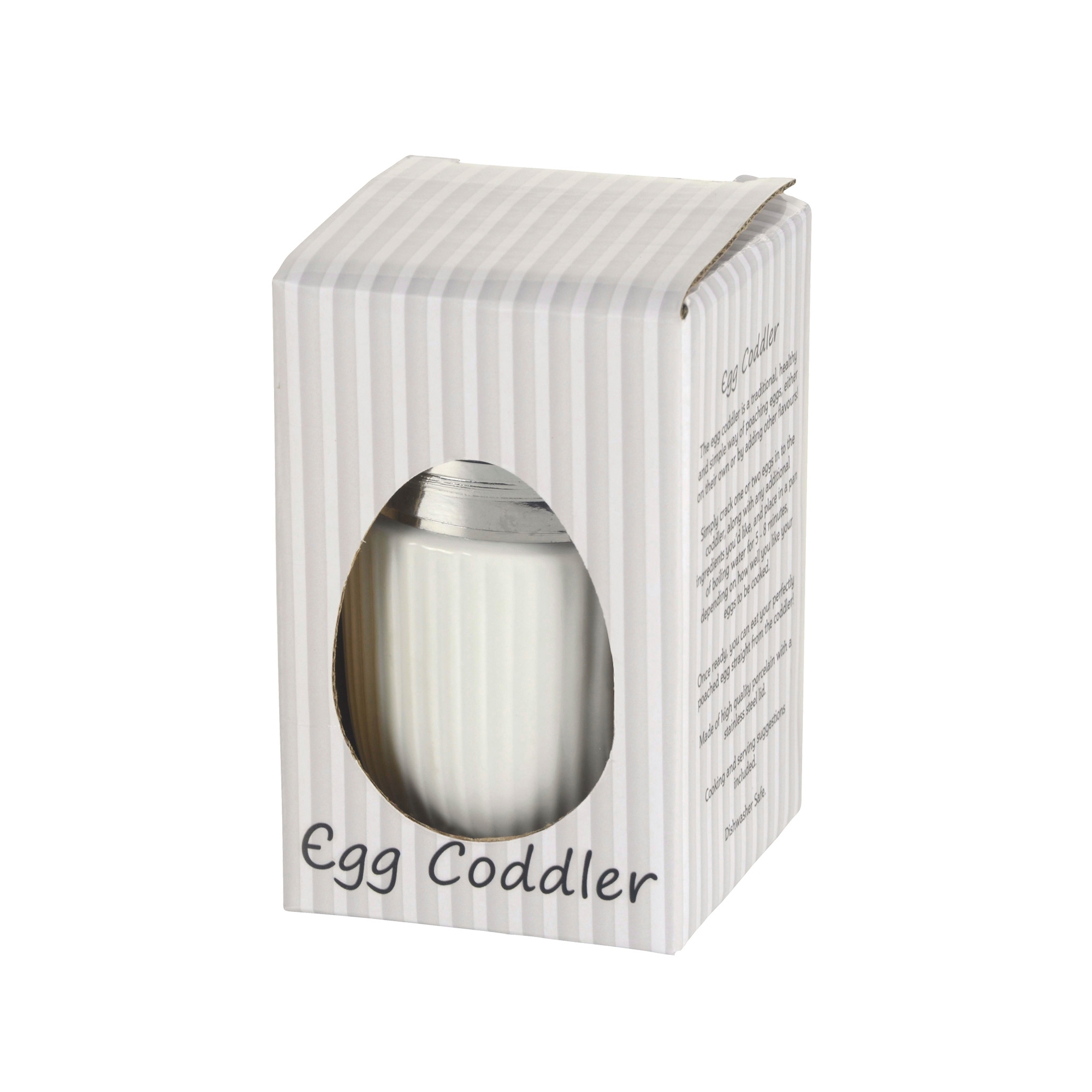 BIA - Fluted Egg Coddler - White