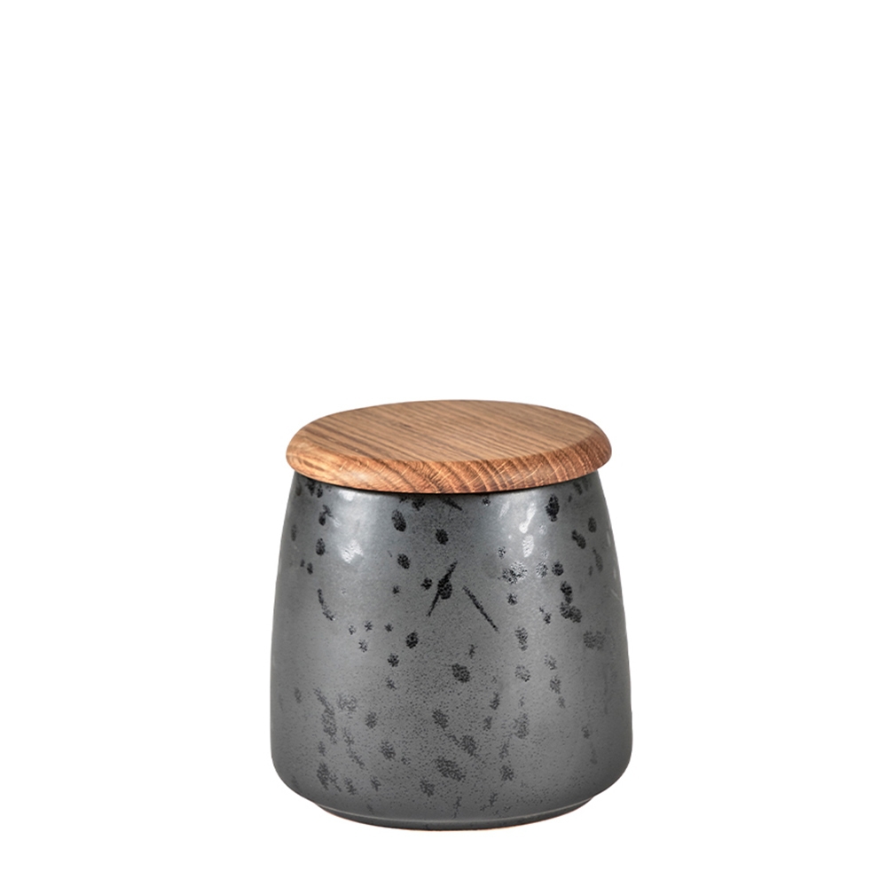 Bitz - Jar with lid - 12 cm - black