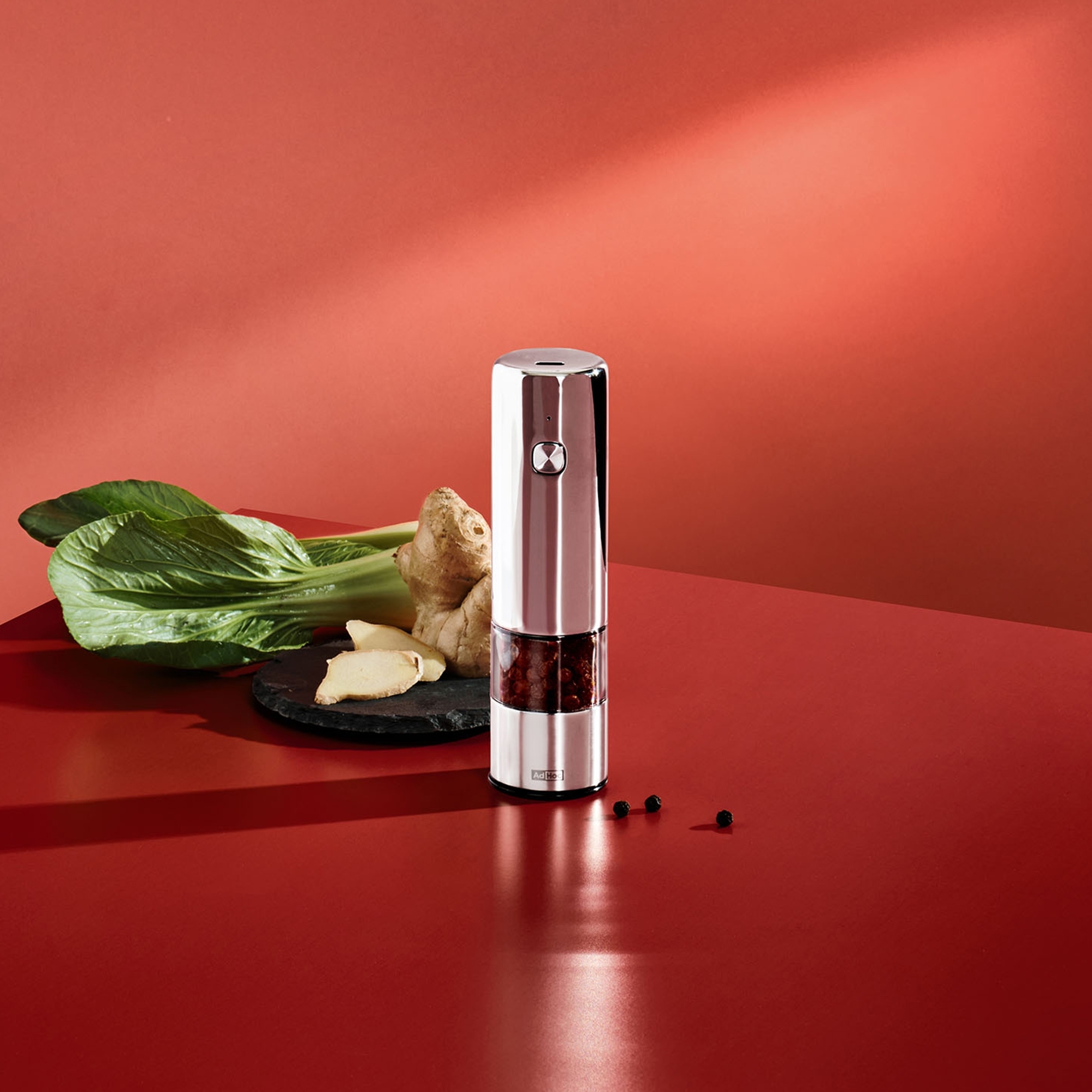 AdHoc - i.Mill Electric Pepper and Salt Mill - 14 cm | Polished Stainless Steel