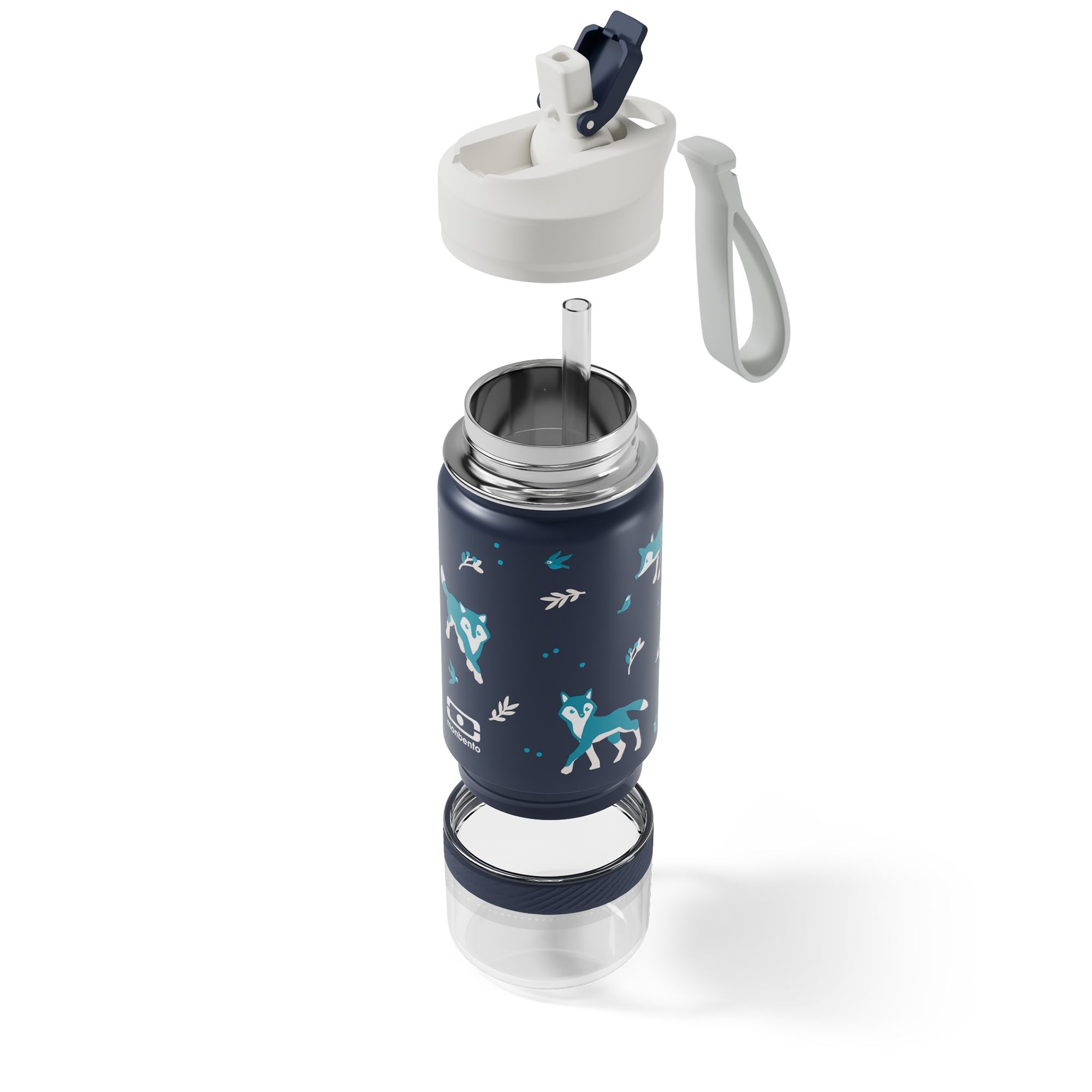 monbento - MB Twisty - 2 in 1 bottle - Wolf