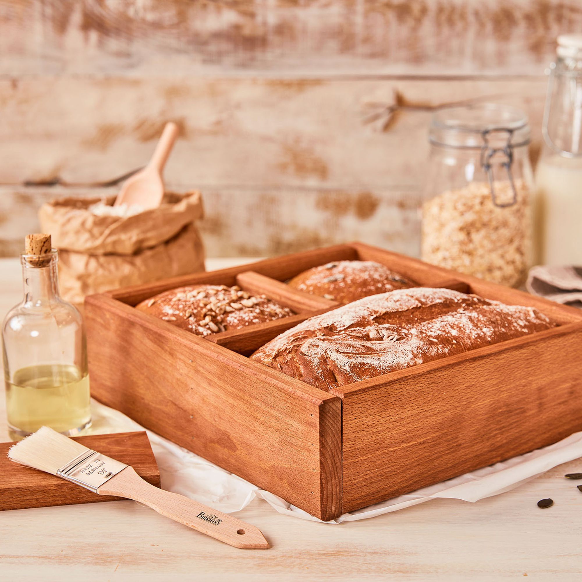RBV Birkmann -  Laib & Seele - Bread baking frame made of wood