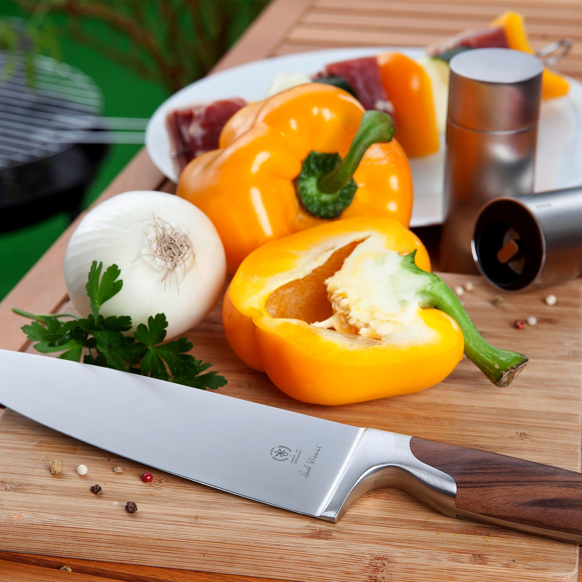 Pott - Sarah Wiener - Chef Knife 15 cm - Walnut Wood Pott - Sarah Wiener - Chef Knife 15 cm - Walnut Wood