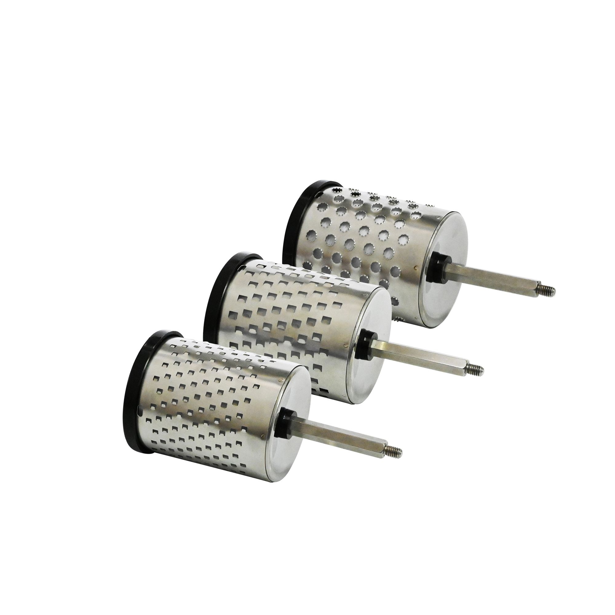 Kelomat - Nut and vegetable grater stainless steel with 3 drums Kelomat - Nut and vegetable grater stainless steel with 3 drums