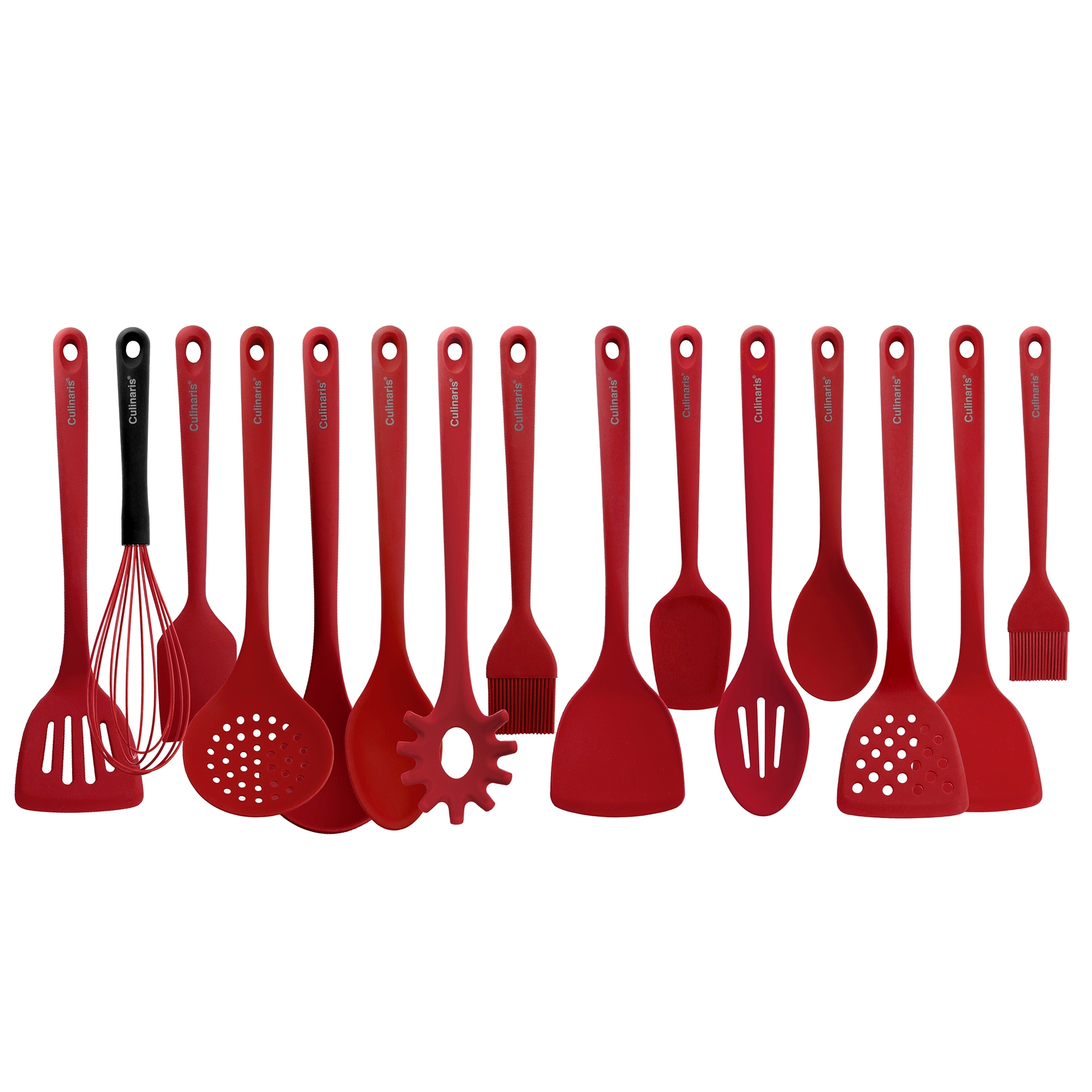 Kitchen gadget set - 15-pcs. - silicone - red | Culinaris Kitchen gadget set - 15-pcs. - silicone - red | Culinaris
