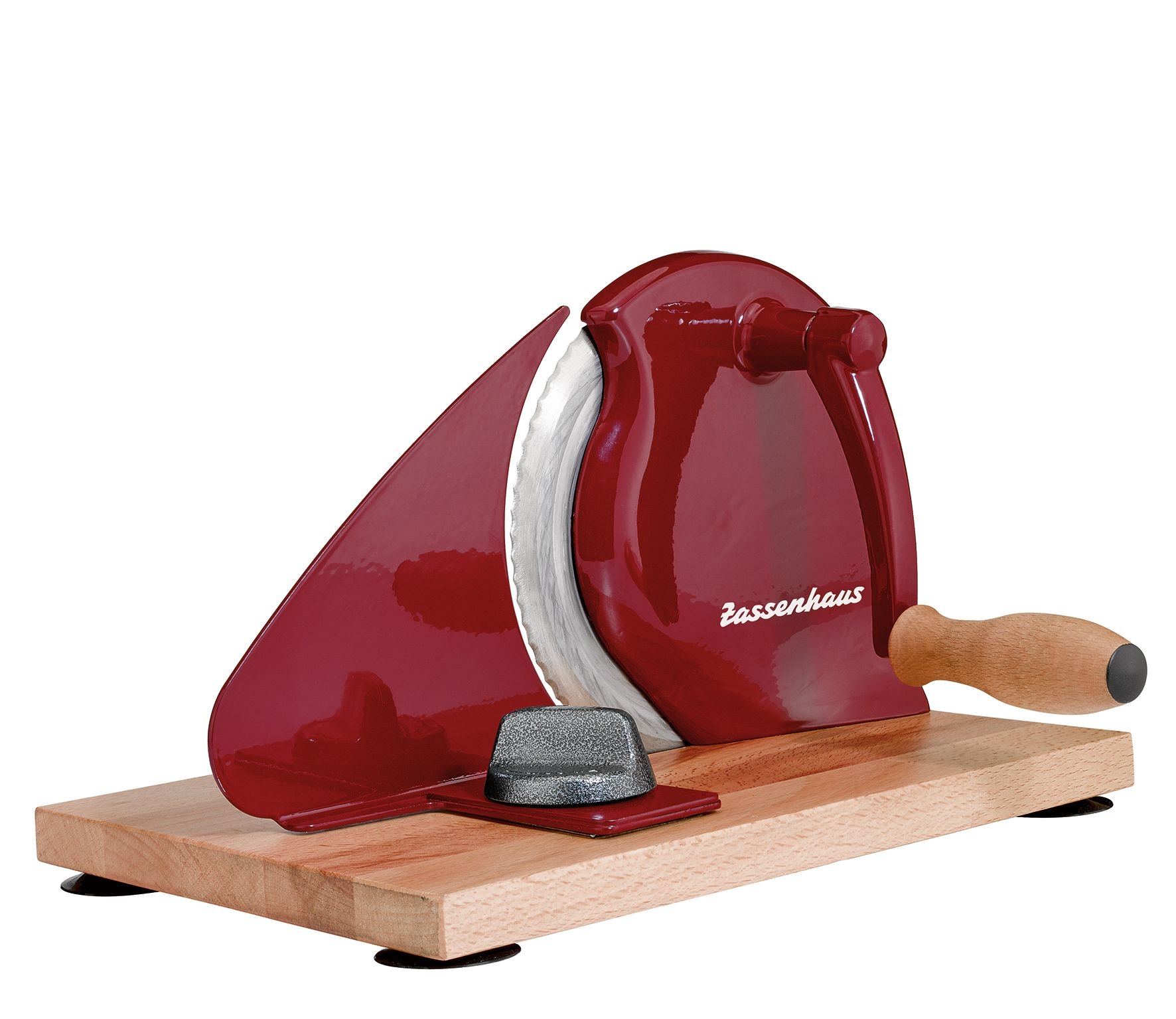 Zassenhaus - crank to bread slicer CLASSIC - red Zassenhaus - crank to bread slicer CLASSIC - red