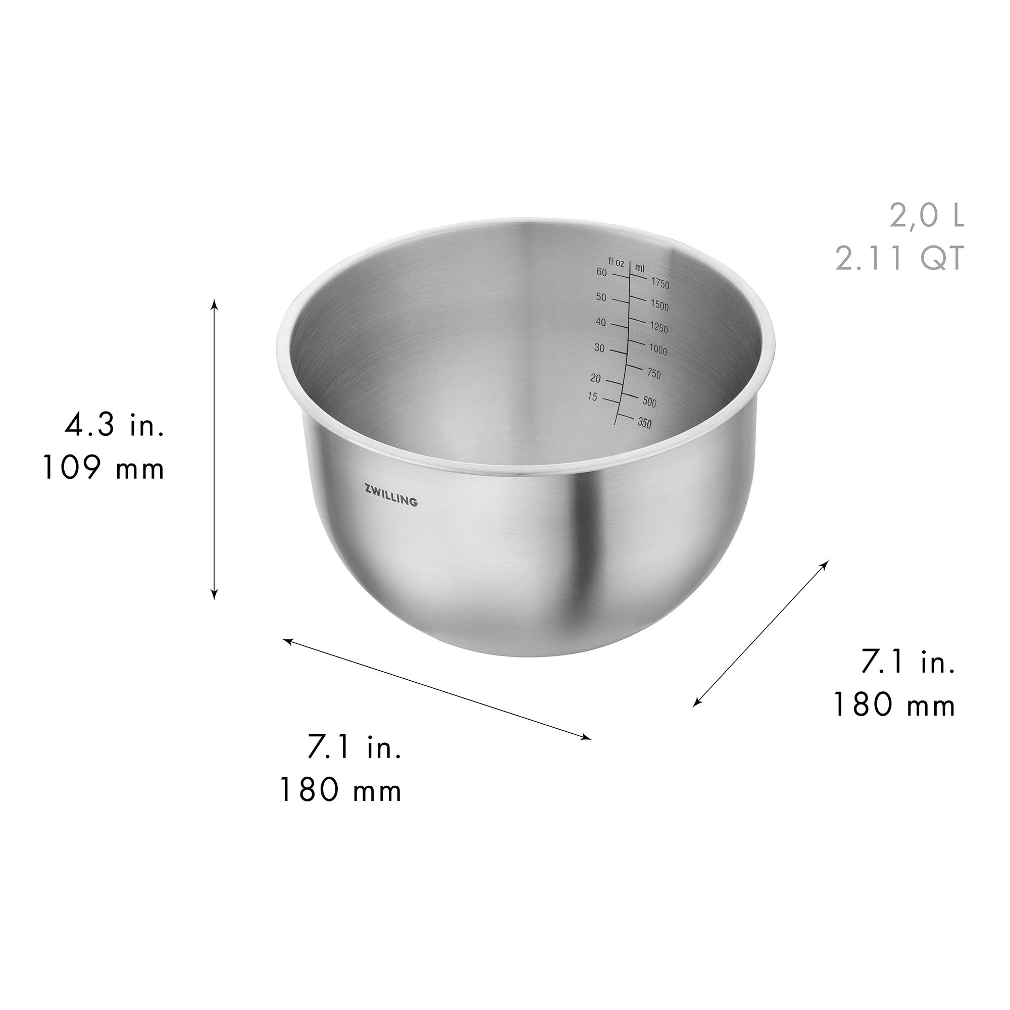 ZWILLING - Bowl Set S/M/L | FRESH & SAVE | 3 pcs. | Stainless steel