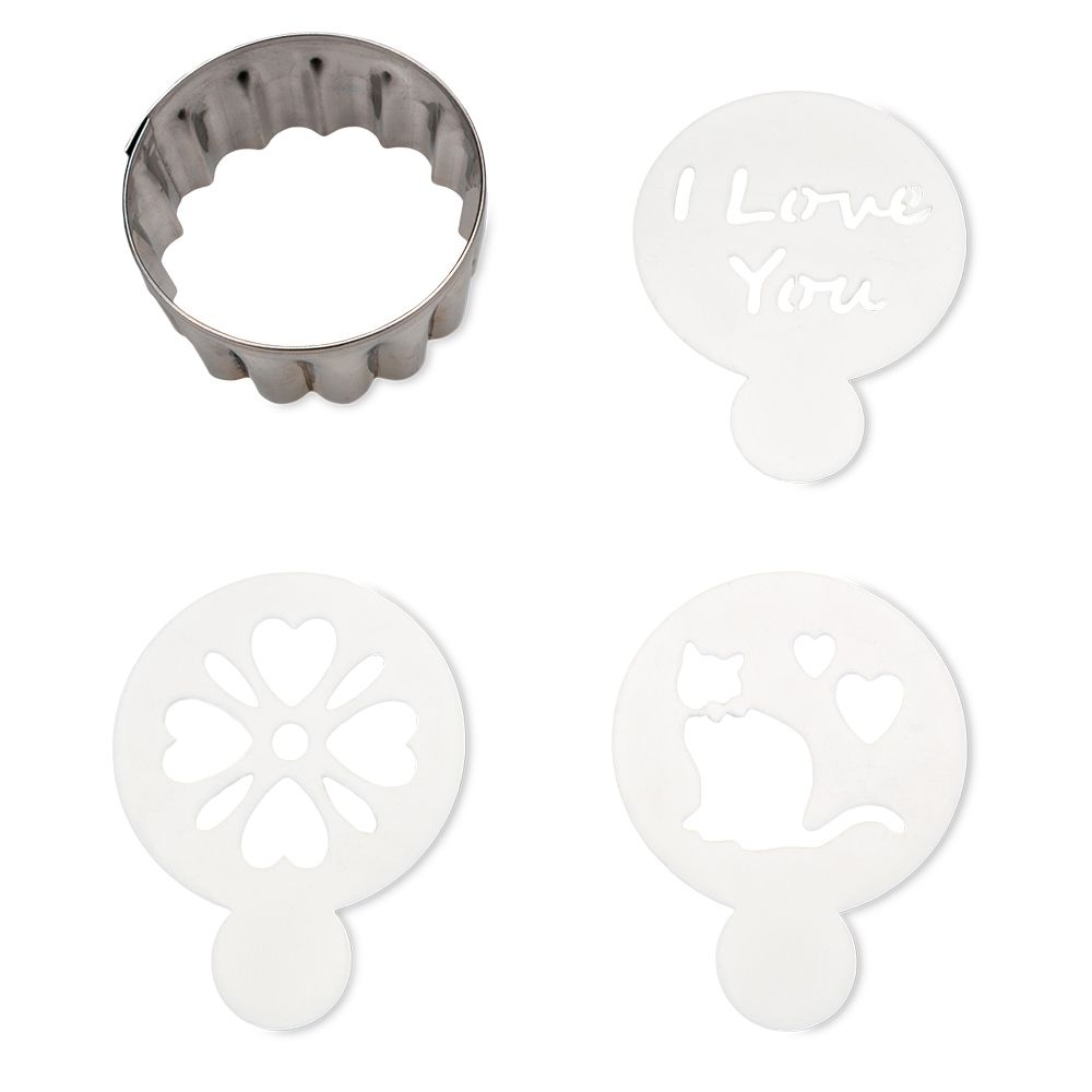 Städter - Cookie Deco Set rosette - 4 cm - Set of 4 pieces Städter - Cookie Deco Set rosette - 4 cm - Set of 4 pieces
