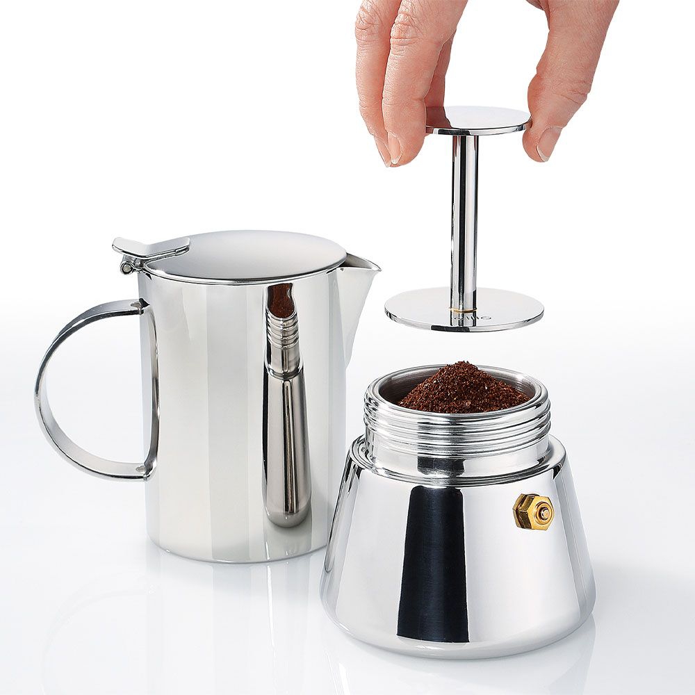 cilio - Espresso stamp with 2 Stamps - stainless steel