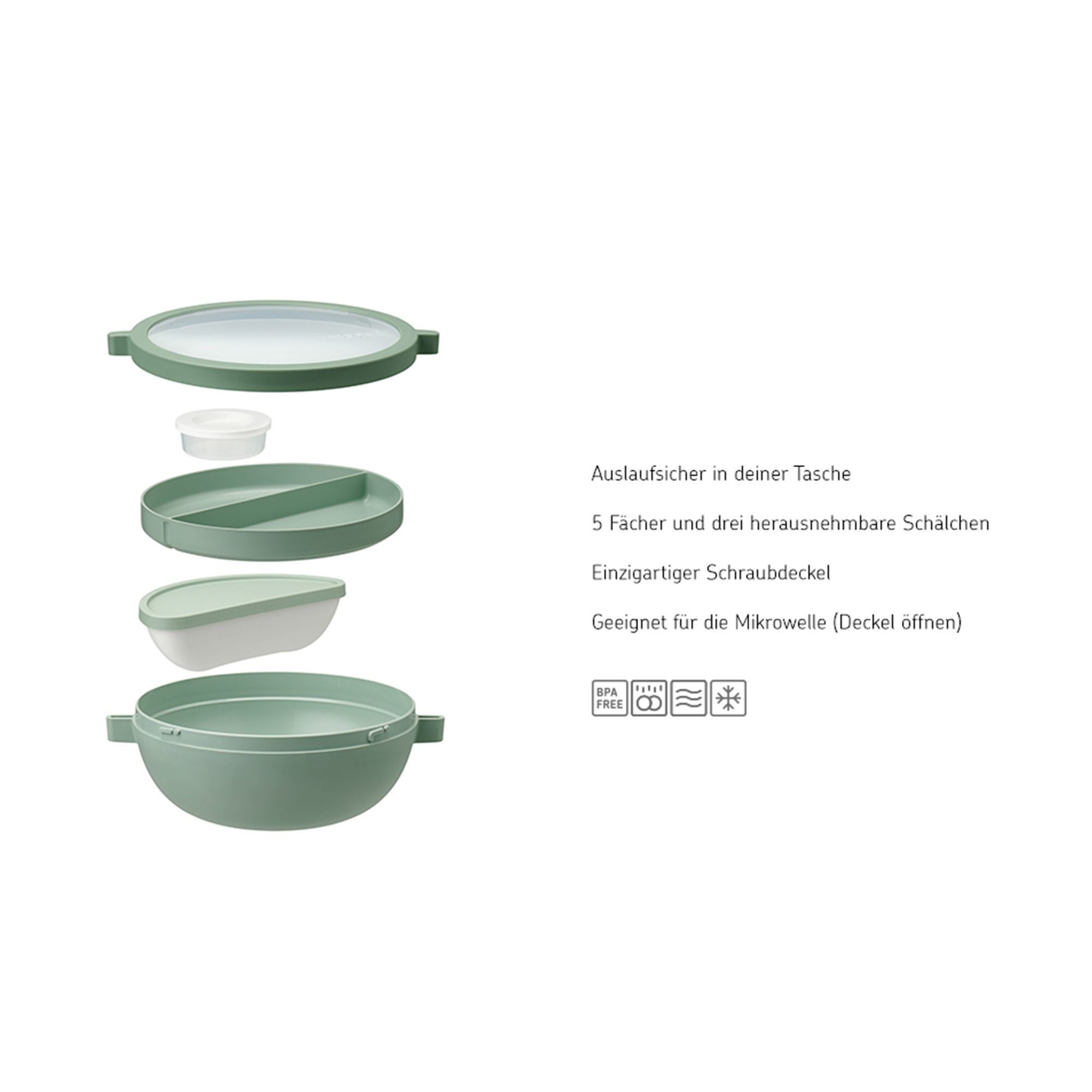 Mepal - Vita - Bento-lunchbowl - nordic sage
