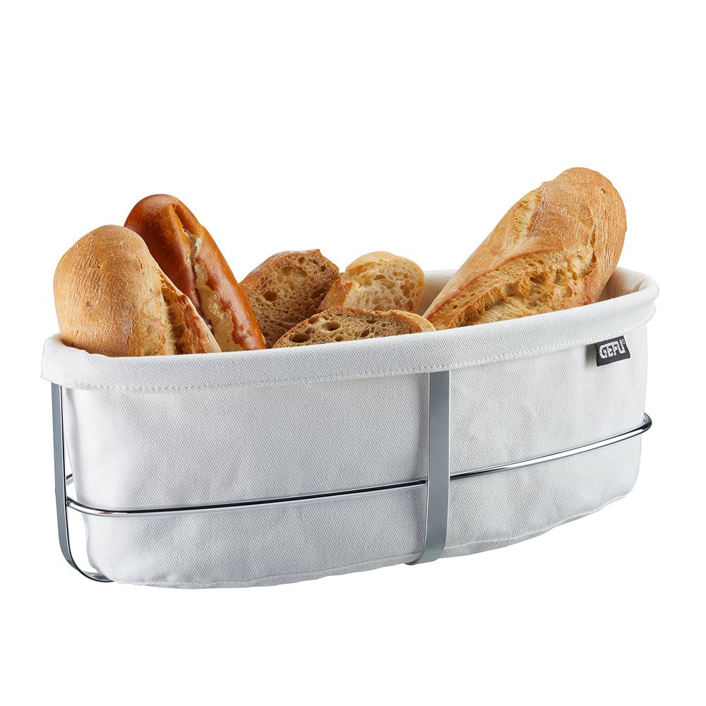 Gefu - bread basket BRUNCH oval white