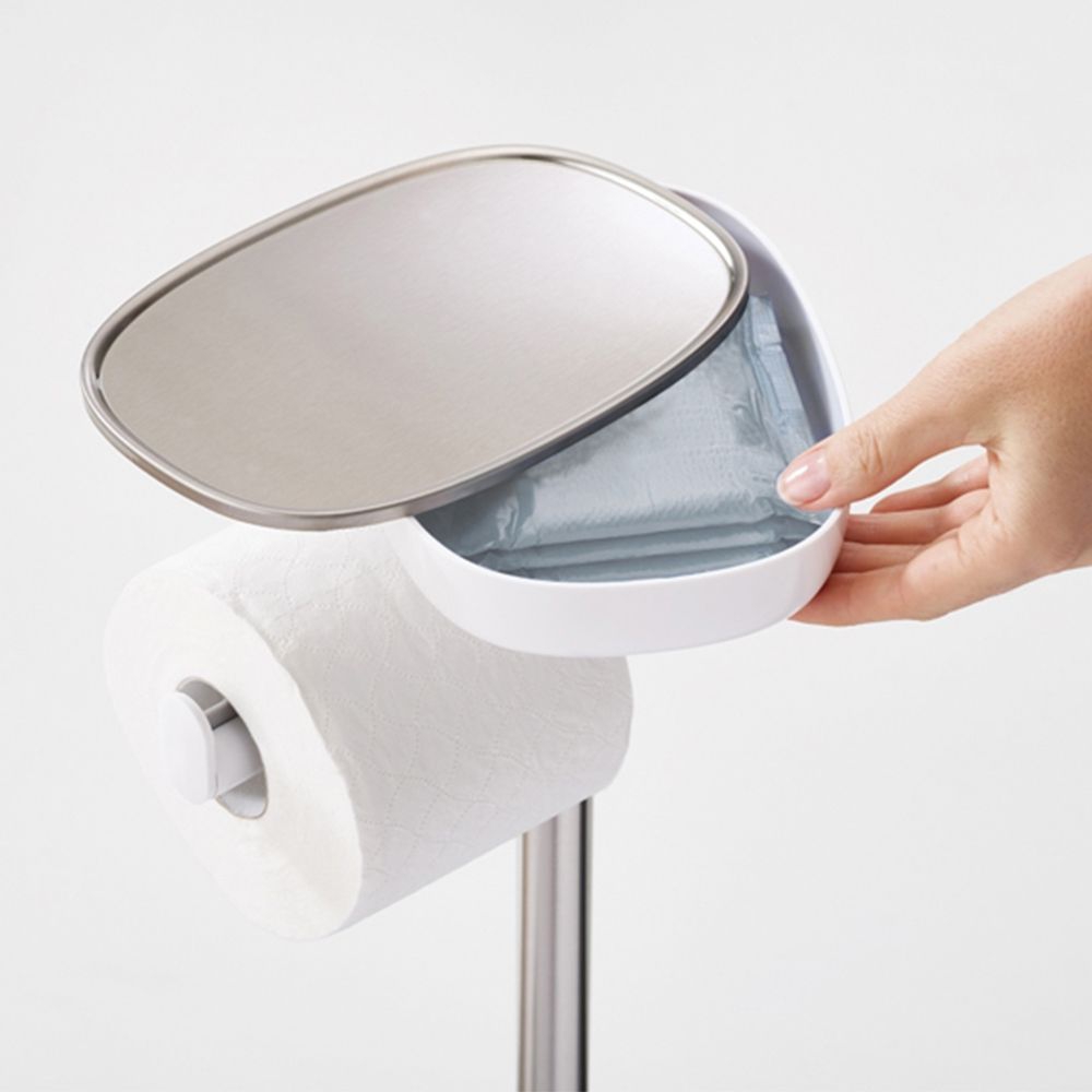 Joseph Joseph - toilet paper holder white stainless steel