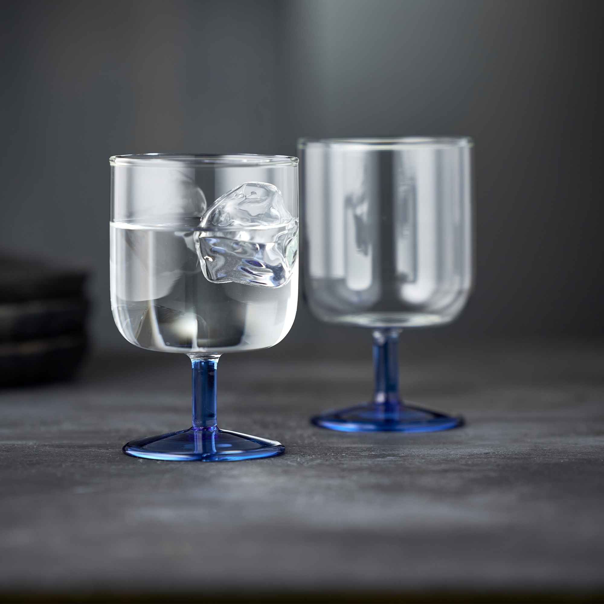 Lyngby Glas - Torino - Weinglas - 2 Stck. - Blau