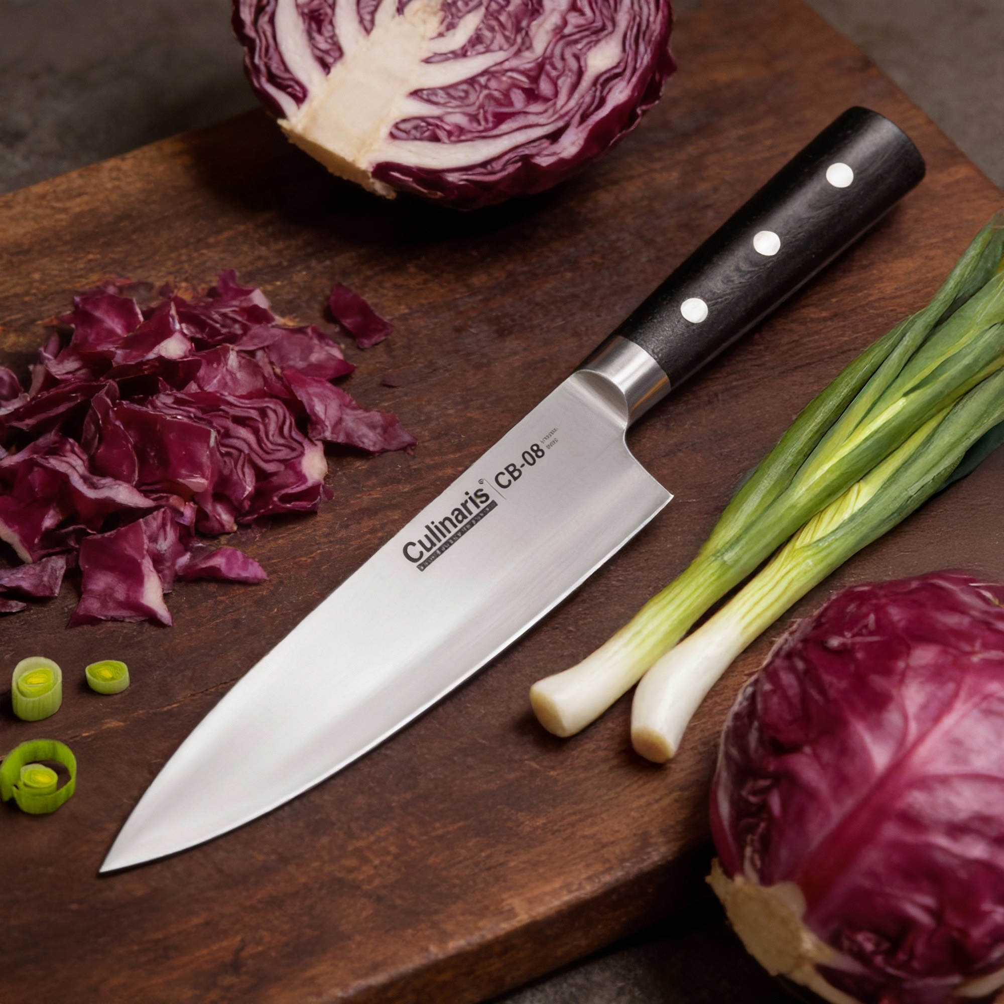 Culinaris large chef’s knife Black Series 20 cm CB-08