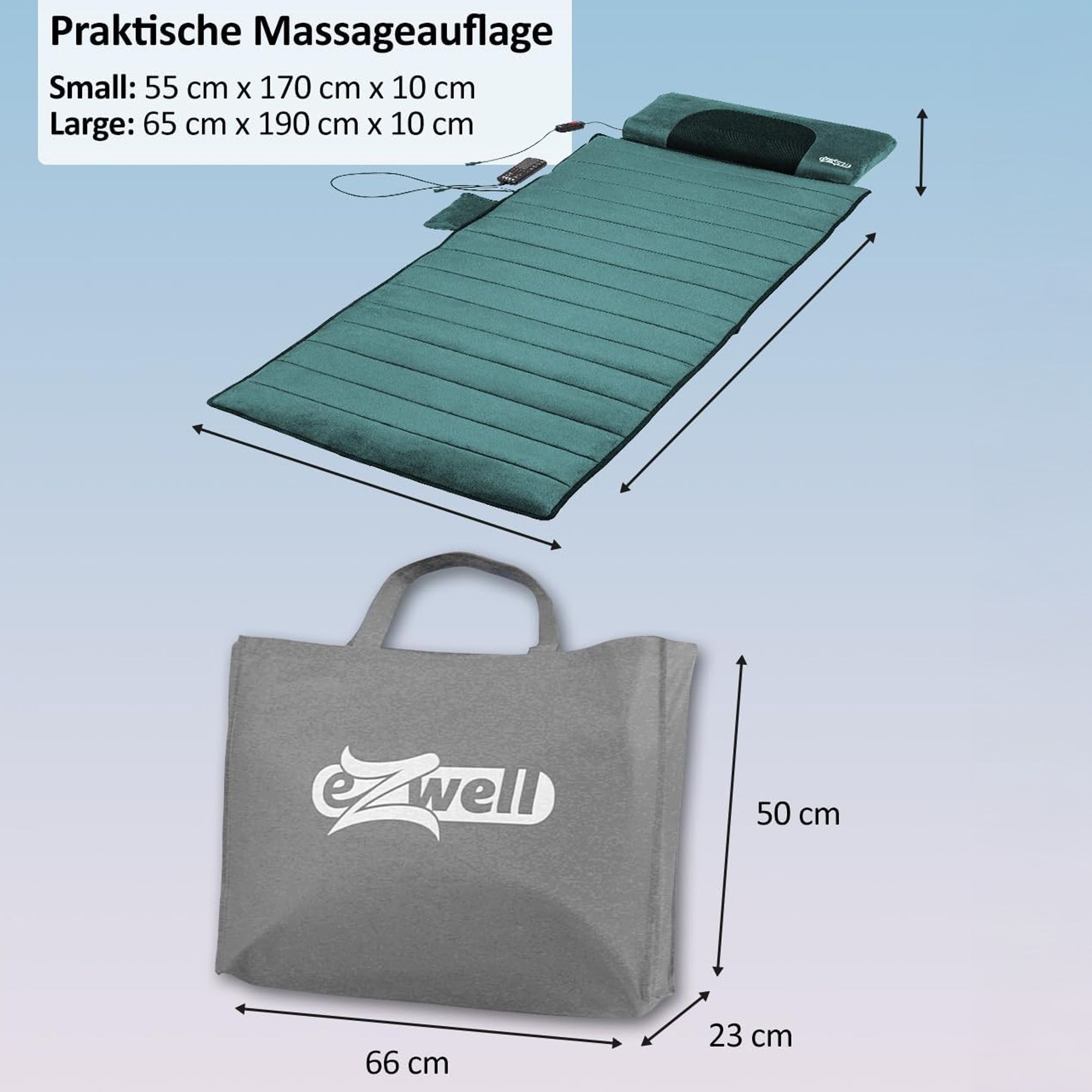 Genius - eZwell Remedy Massage System - 65 x 170 cm Genius - eZwell Remedy Massage System - 65 x 170 cm