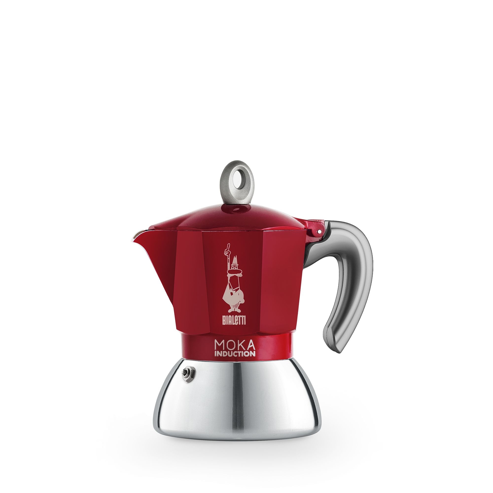 Bialetti Espressokocher Moka Induktion rot, 2 Tassen