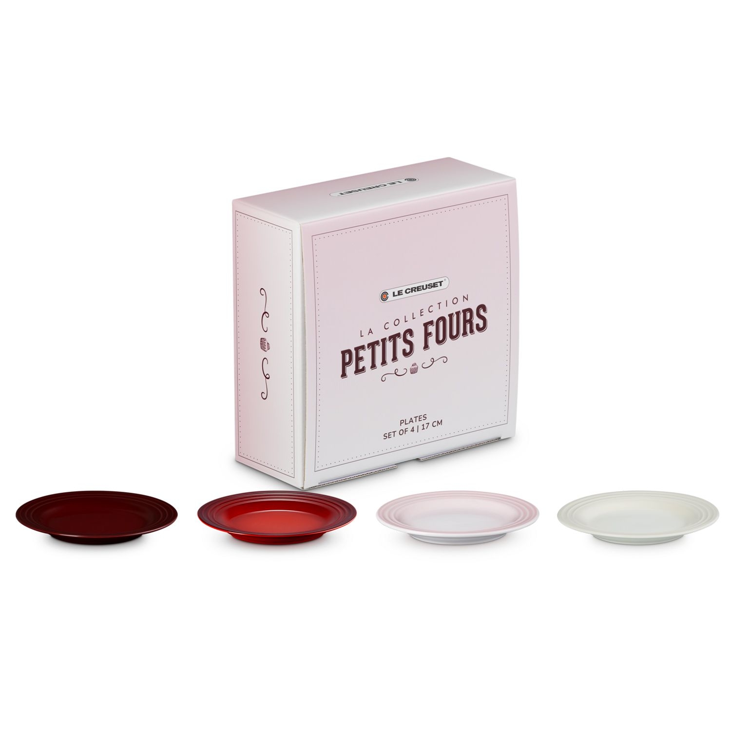 Le Creuset - 4er Set Vorspeisen Teller - Petits Fours Le Creuset - 4er Set Vorspeisen Teller - Petits Fours