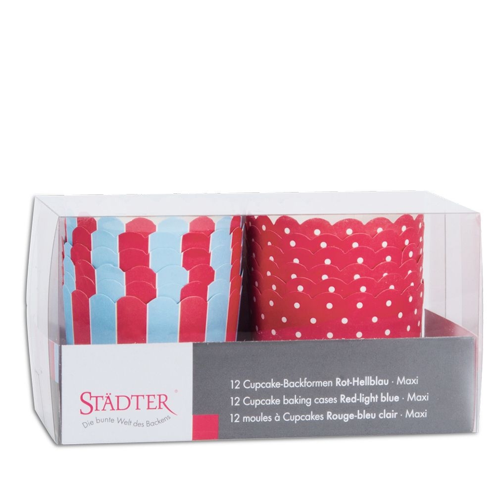 Städter - cupcake baking pan - 12 pieces - different patterns