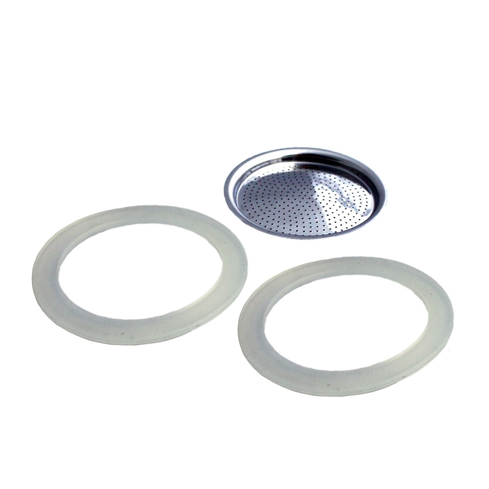 Gefu - Dichtungsringe und Filter für Espresskocher EMILIO 4 Tassen Gefu - Dichtungsringe und Filter für Espresskocher EMILIO 4 Tassen