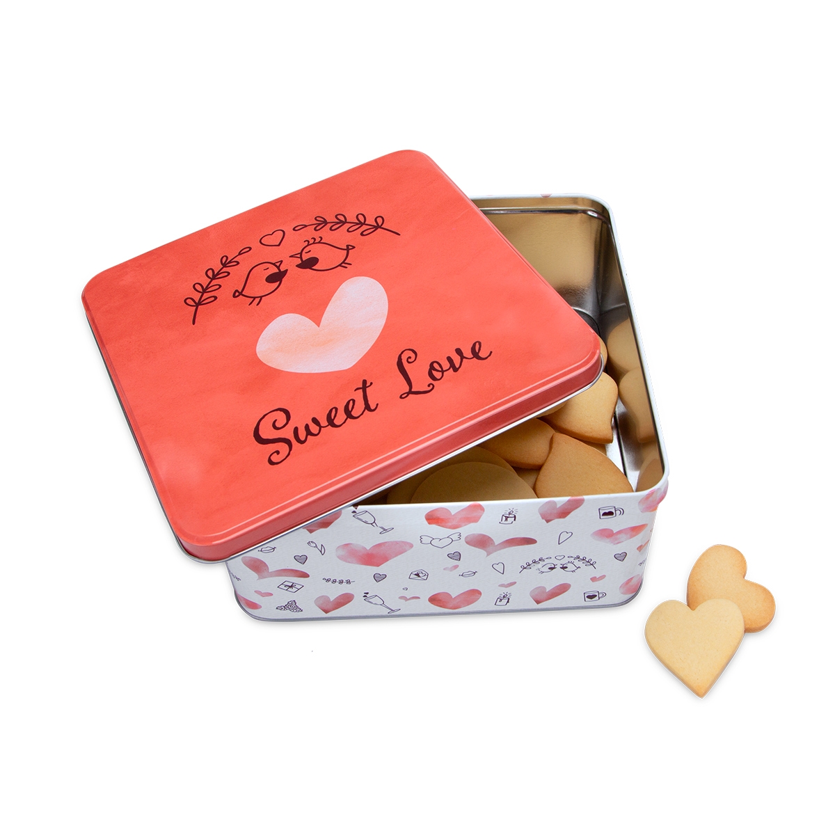 Städter - Plätzchendose - Sweet Love - Bunt - verschiedene Größen und Formen