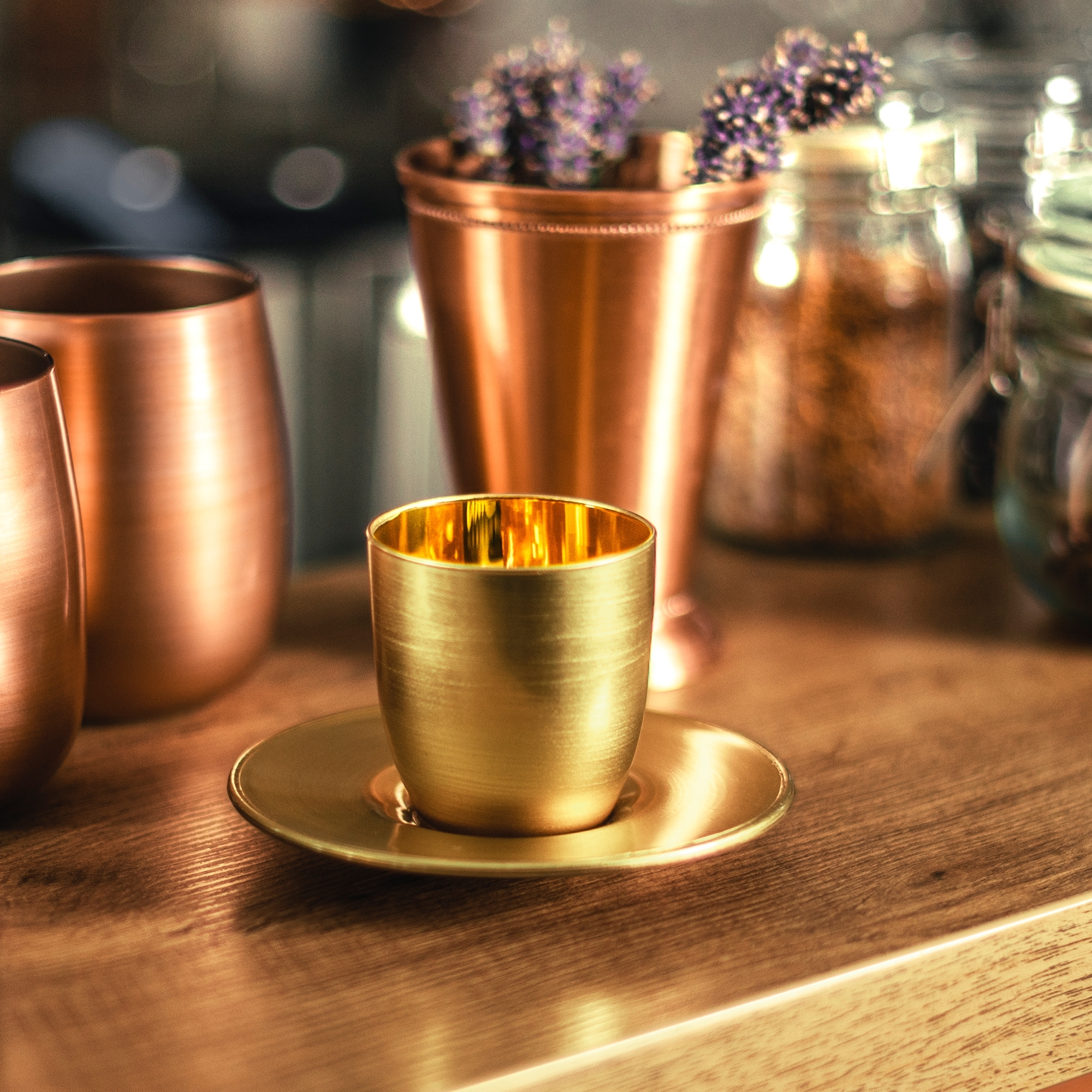 Eisch – COSMO COLLECT espresso set, gold