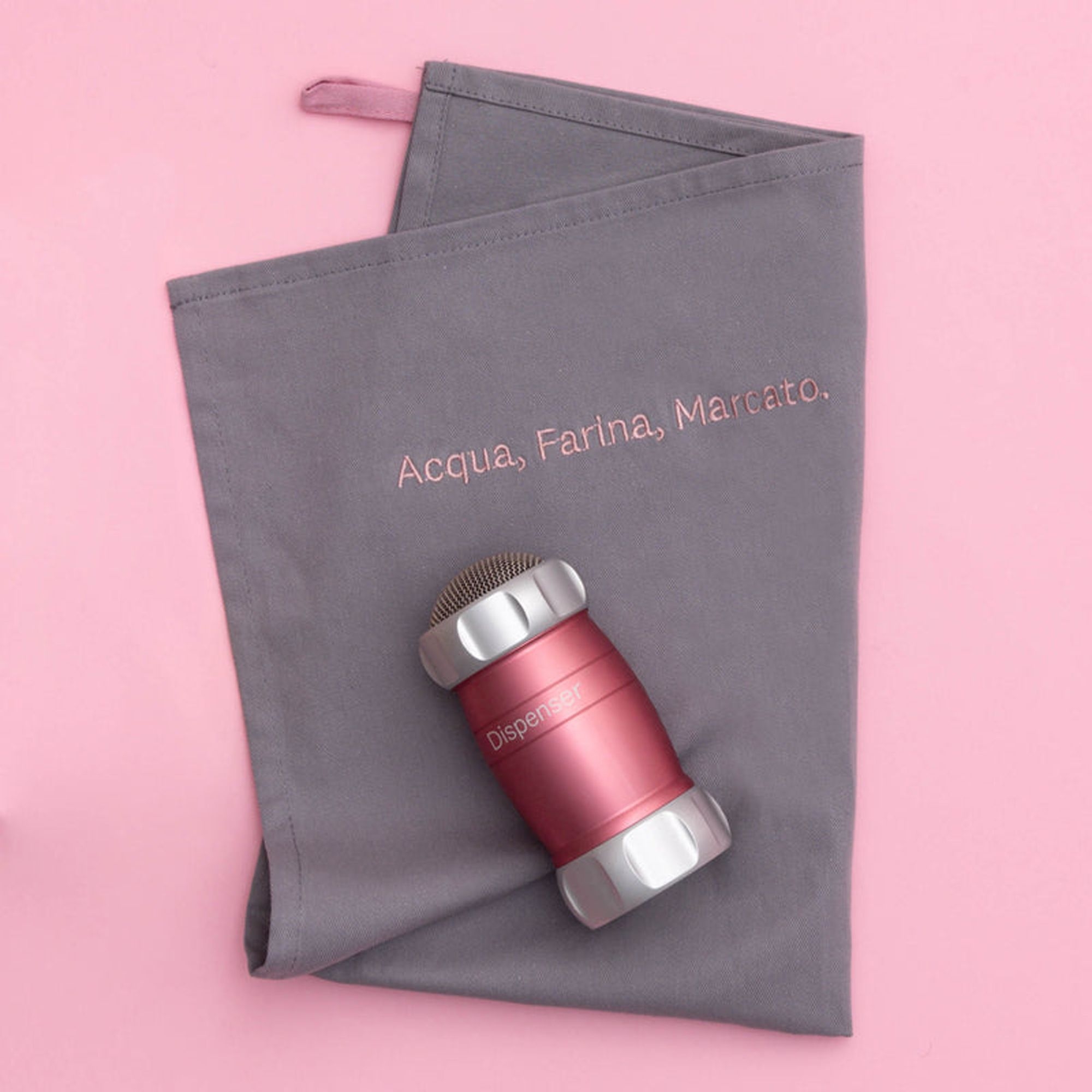 Marcato - Tea towel “Water and flour” - Grey|Rose