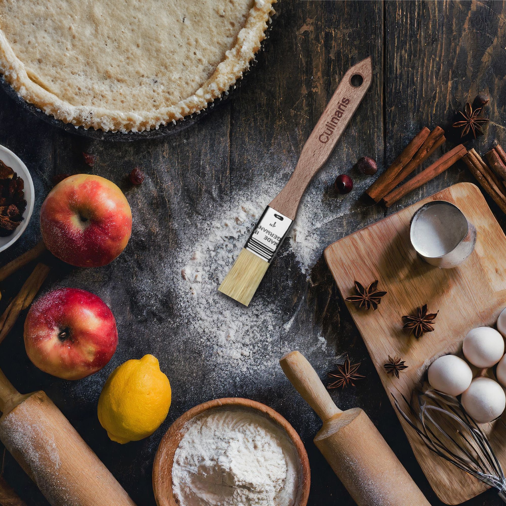 Wide brush - beech wood - 1 inch | Culinaris Wide brush - beech wood - 1 inch | Culinaris