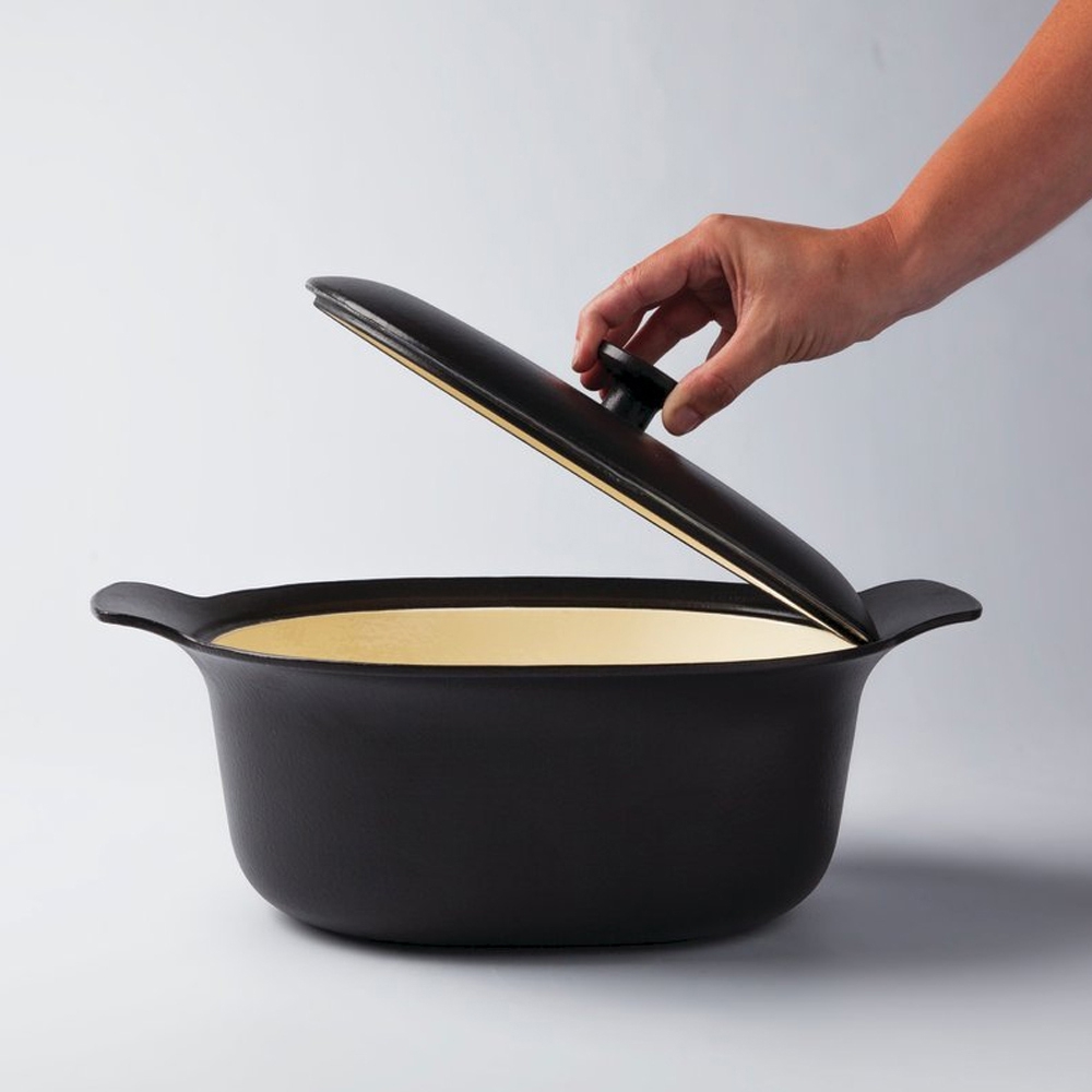 BergHOFF - Saucepan with lid oval cast iron 28x22cm