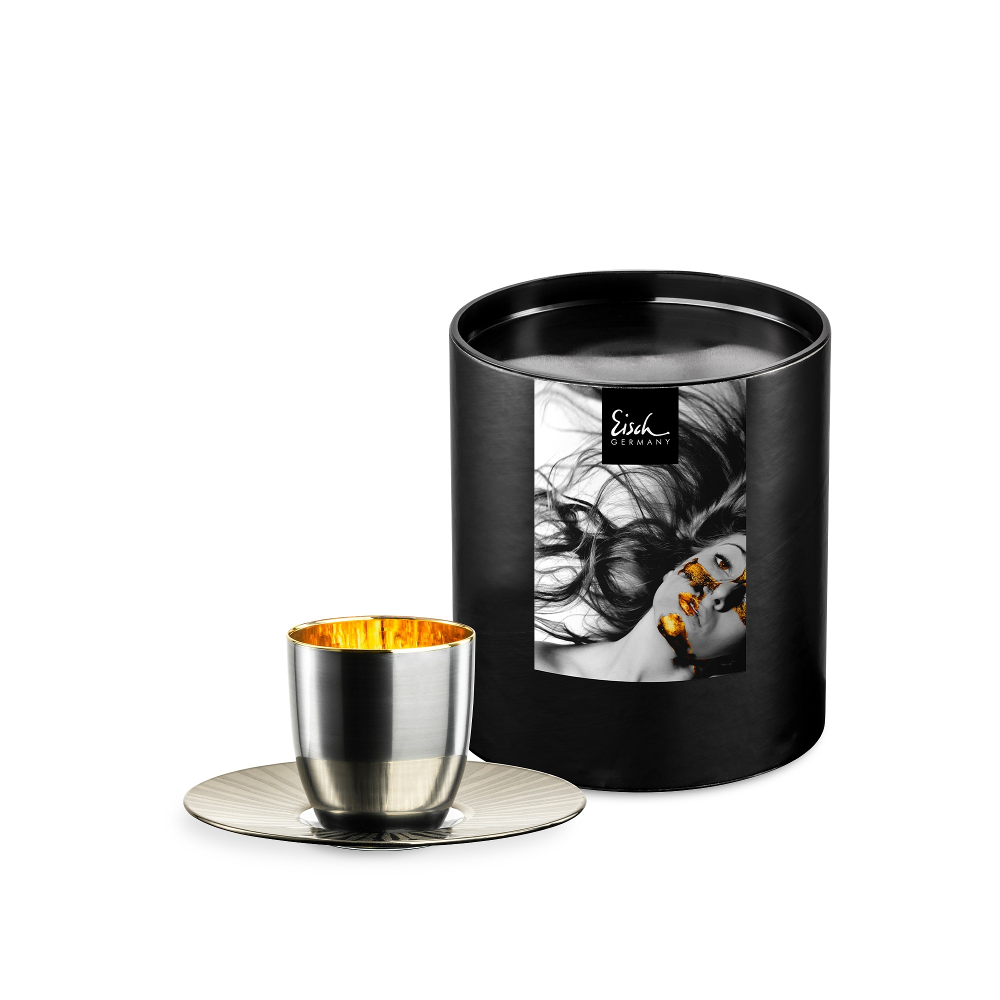 Eisch – COSMO COLLECT espresso set, sun platinum/gold