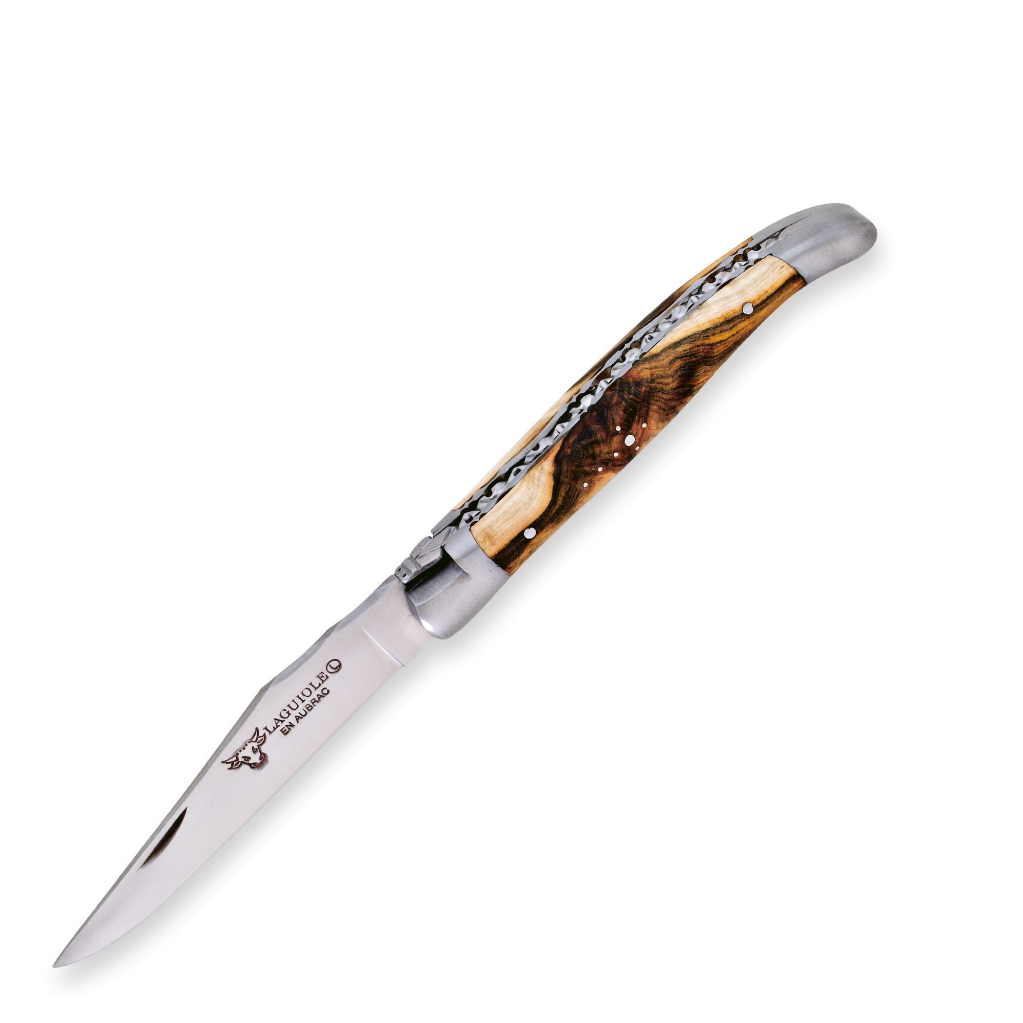 Laguiole - Folding / pocket knife Double-platinum pistachio