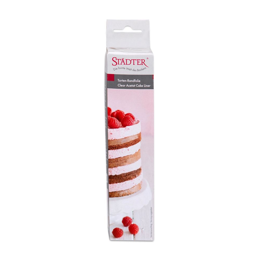 Städter - Clear acetat cake liner ca. 20 cm x 10 m transpare