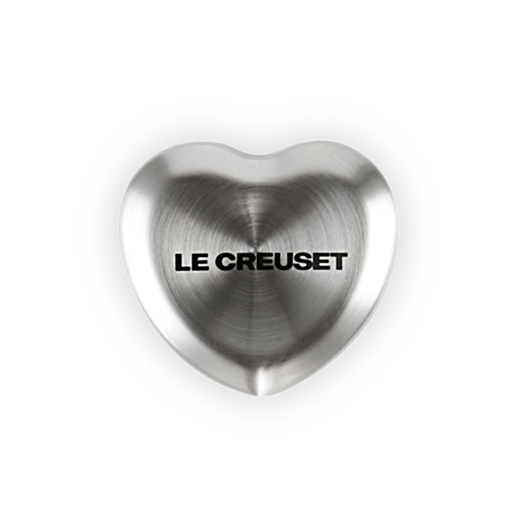 Le Creuset - Herzknauf aus Edelstahl 4,5 cm - Signature Collection Le Creuset - Herzknauf aus Edelstahl 4,5 cm - Signature Collection