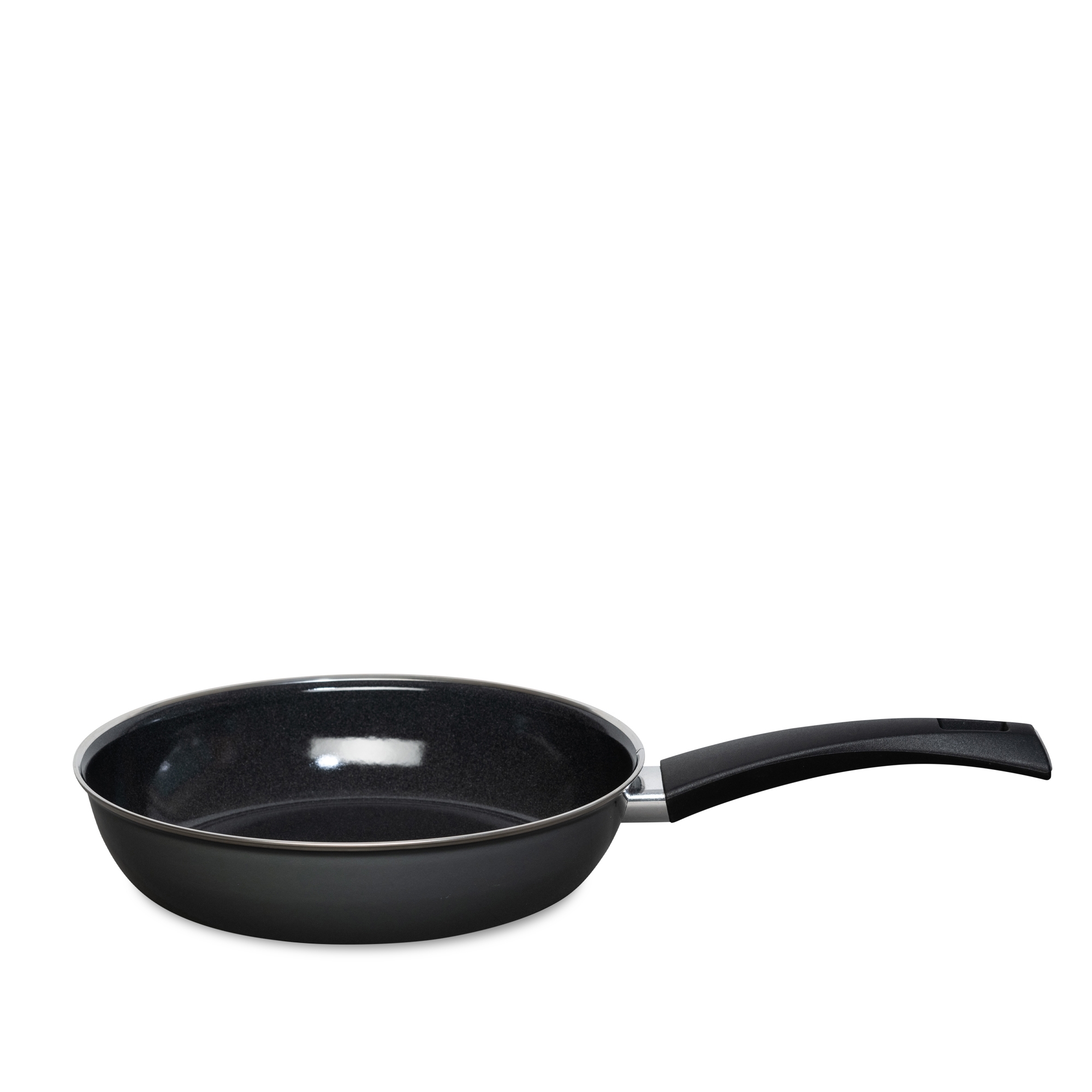Riess - NOUVELLE PUR - Dark Grey - Enamel Frying Pan 24 cm
