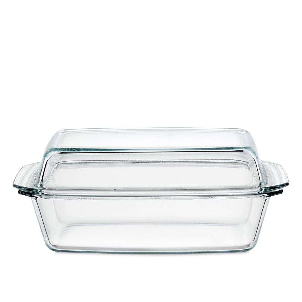 Riess/SIMAX - FASHION GLAS - Square bowl with lid 3.2 liters