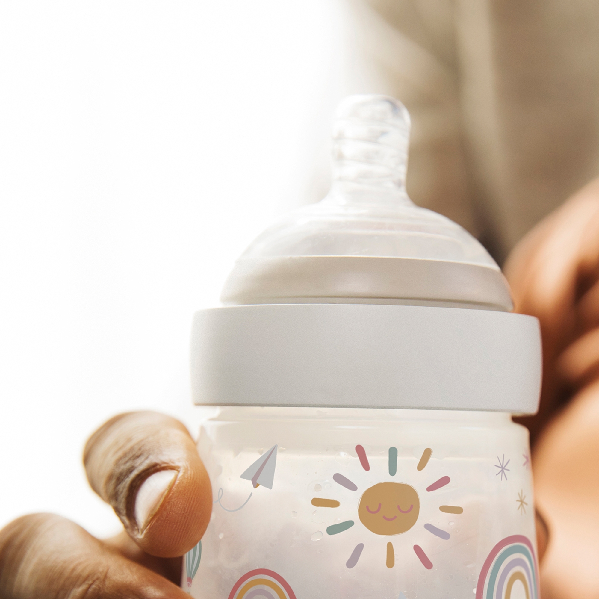 Mepal Mio baby bottle sunshine & rainbow 240 ml