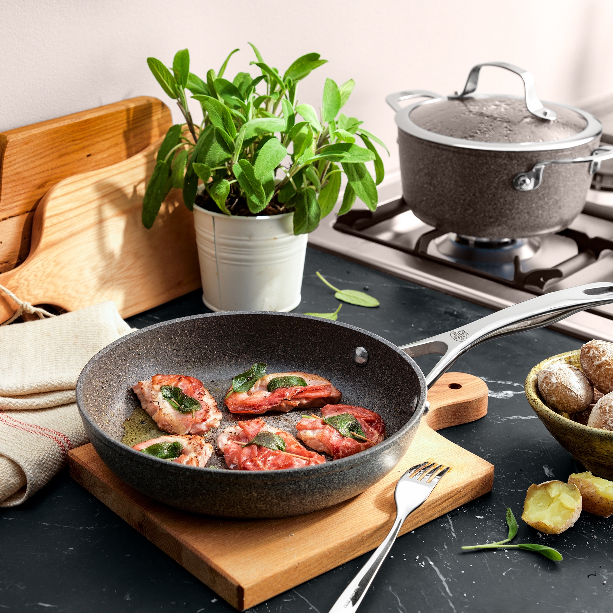 BALLARINI - frying pan | Salina | 24 cm | Granitium Ti-X