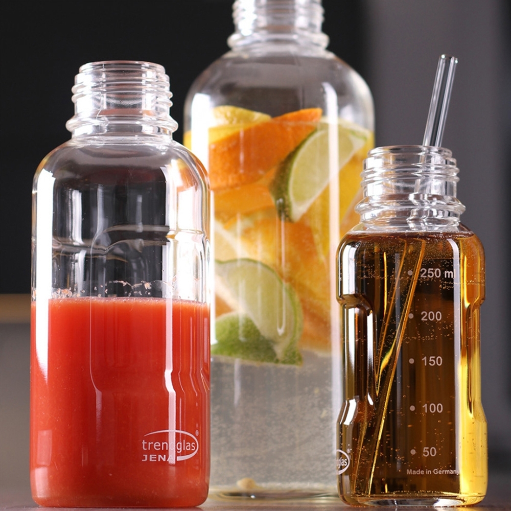 Trend glass Jena - BLUE OCEAN - drinking bottle 250 ml, violett