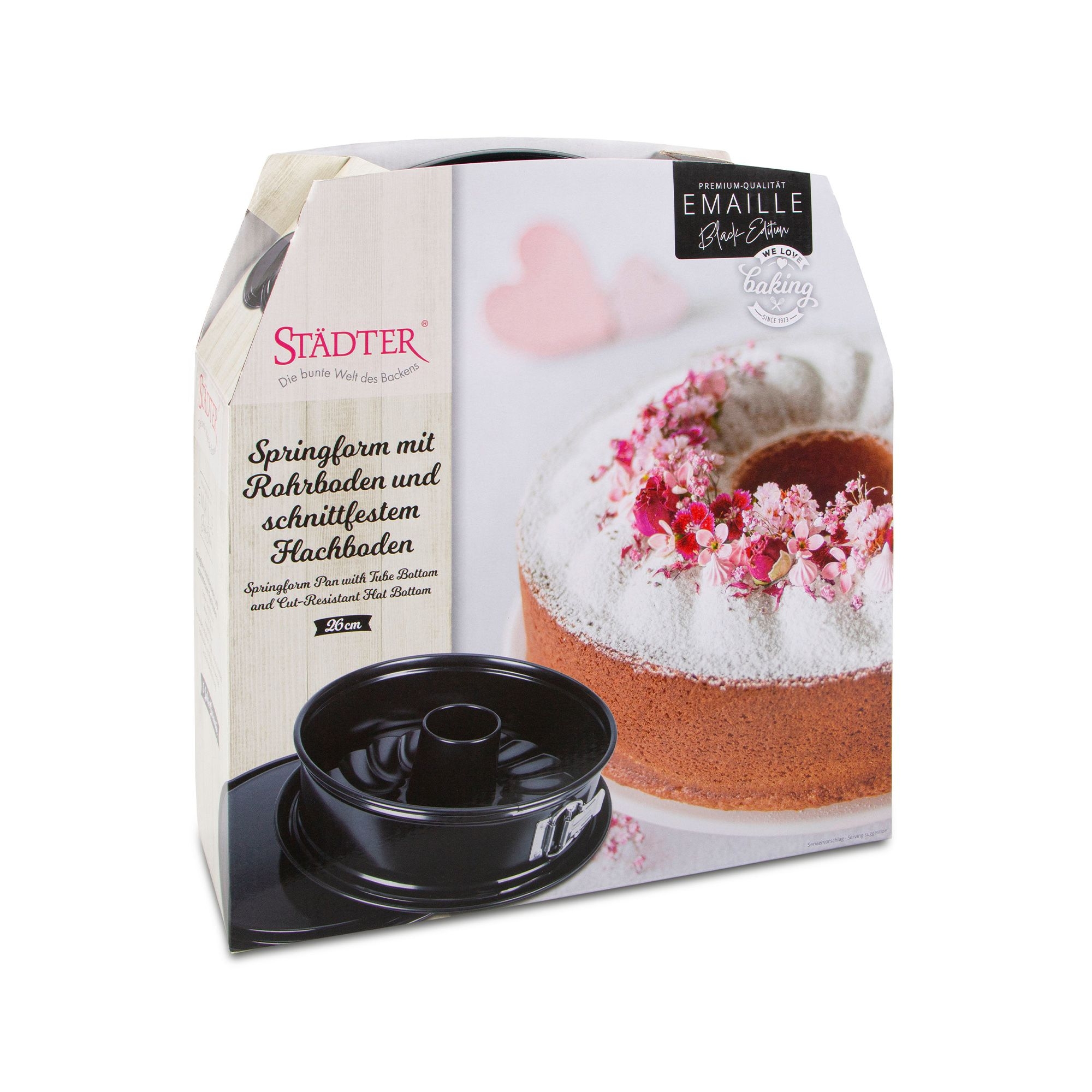 Städter Springform Emaille Black Edition mit 26 cm