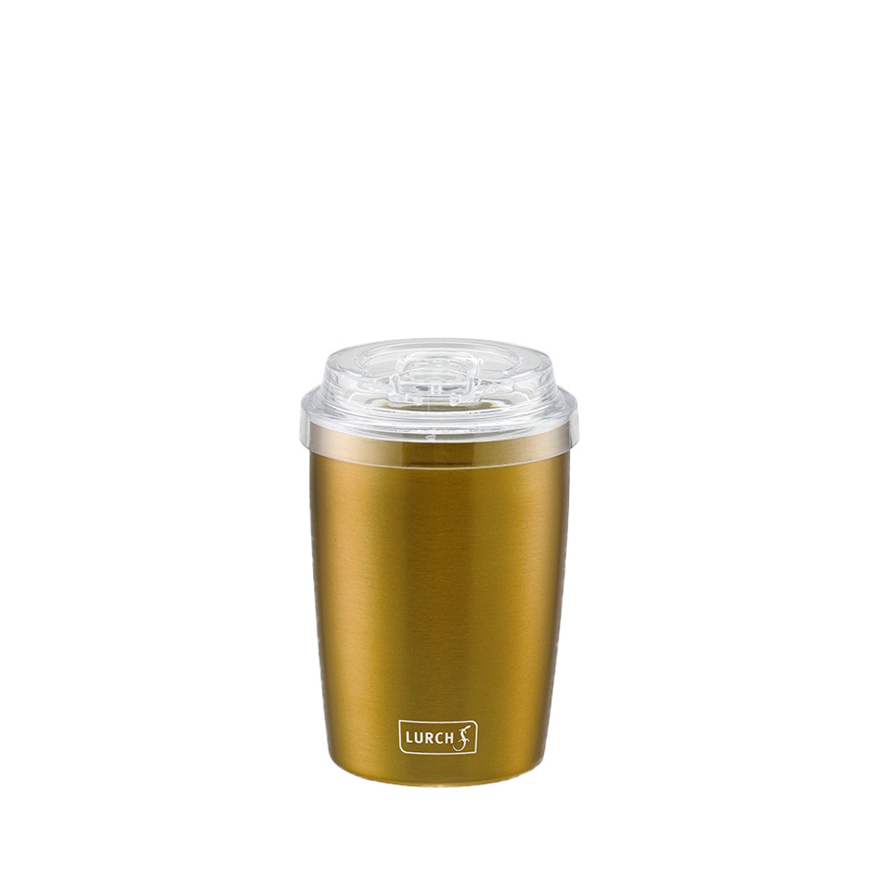 Lurch - Isolier-Becher Coffee-To-Go mit transparentem Tritan-Deckel