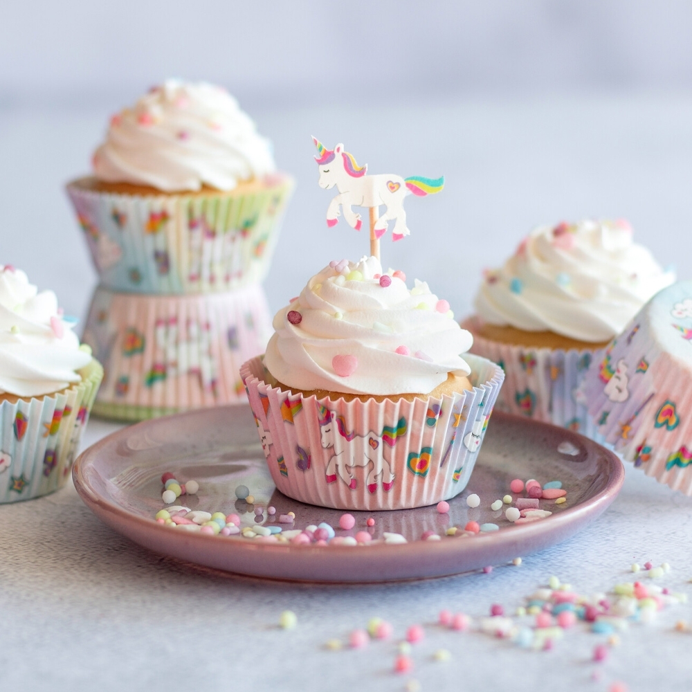 Städter - Papierbackform - 50 Stück - Einhorn - ø 50 x 30 mm Städter - Papierbackform - 50 Stück - Einhorn - ø 50 x 30 mm