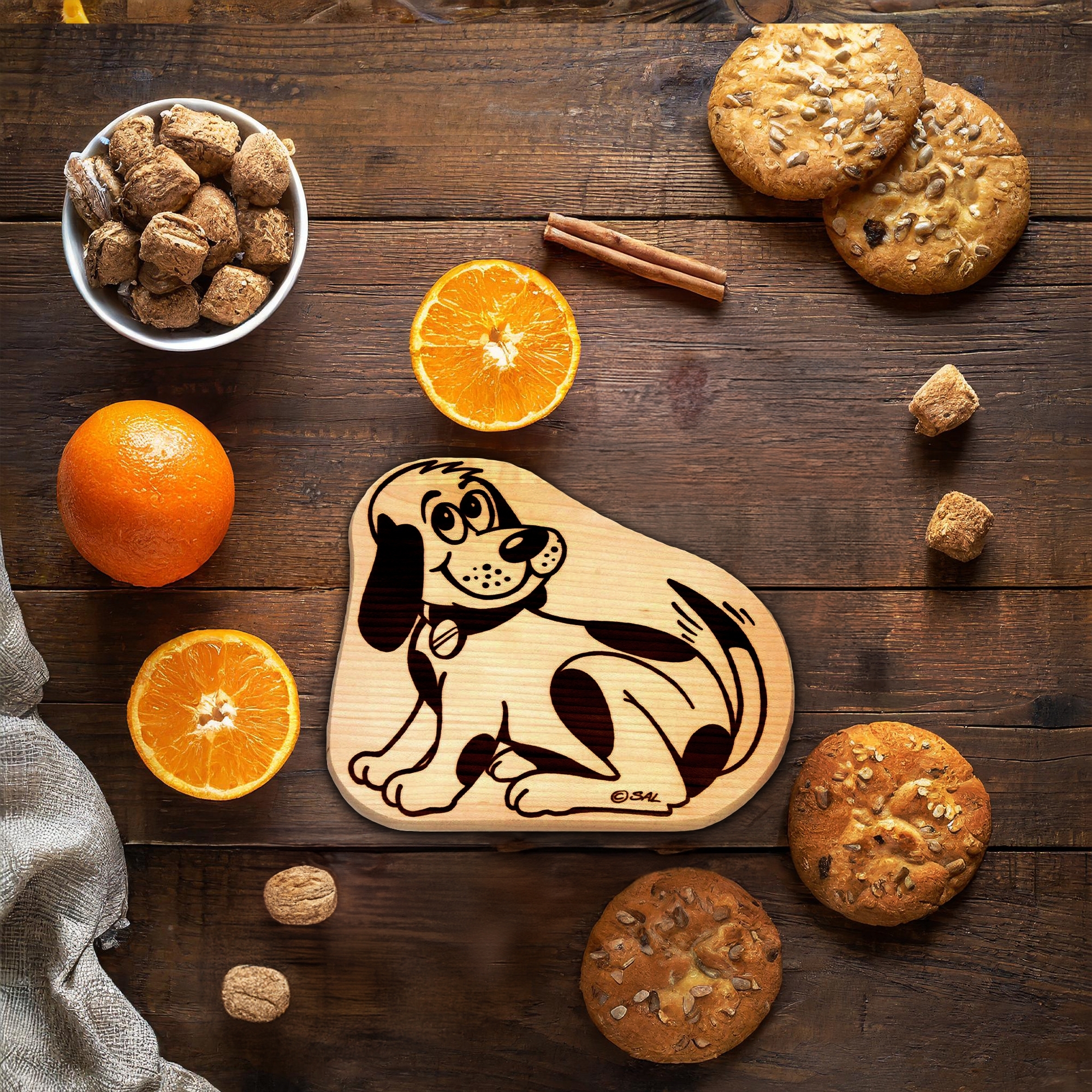 Culinaris - Breakfast board - maple wood - dog