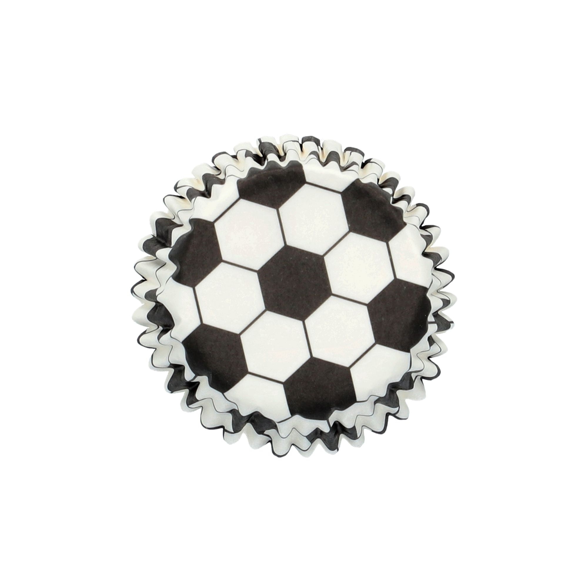 Birkmann - Mini Papierbackförmchen Fußball - Ø 4,5 cm - 100 Stück