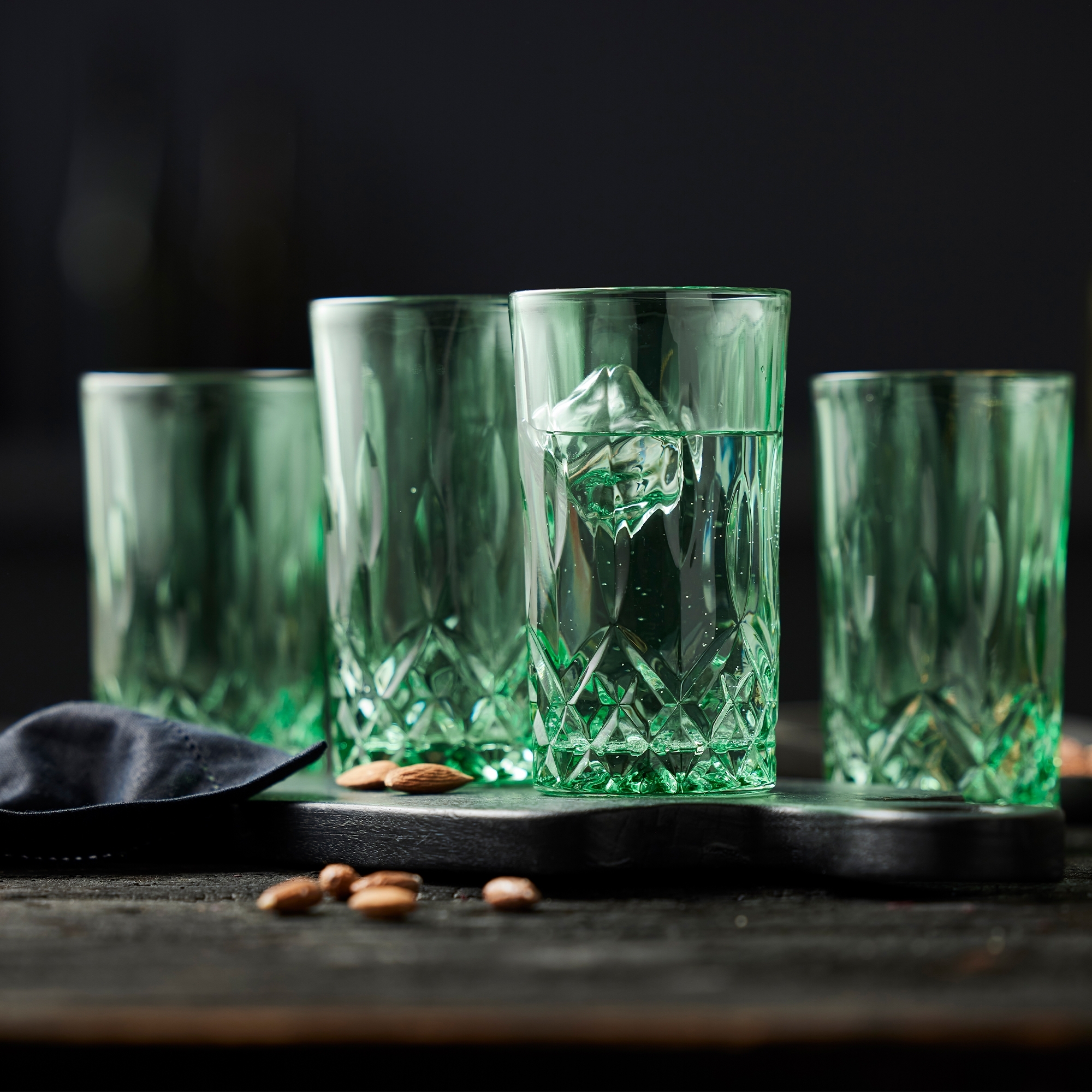 Lyngby Glas -Sorrento - Highball - 4 pcs - Green