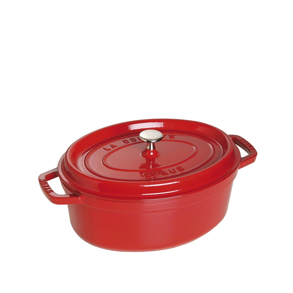 STAUB - Cocotte | oval | 29 cm | kirschrot