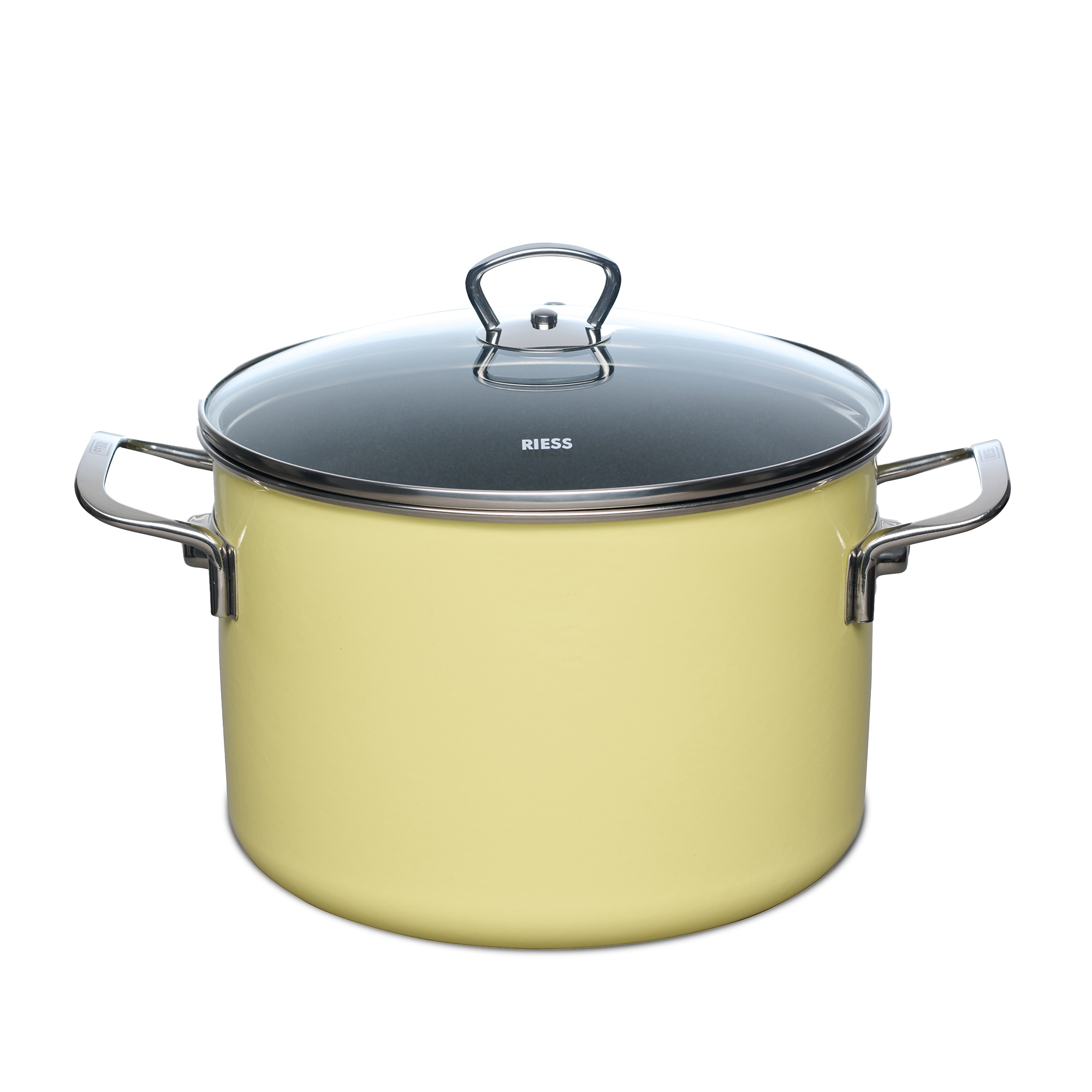 Riess - NOUVELLE PUR - Lemon - meat pot with glass lid 24 cm