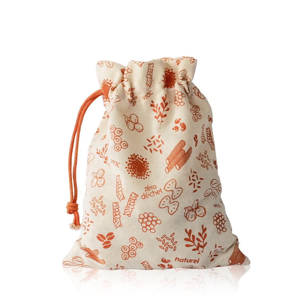 Pebbly - Organic cotton bag with cord - S
