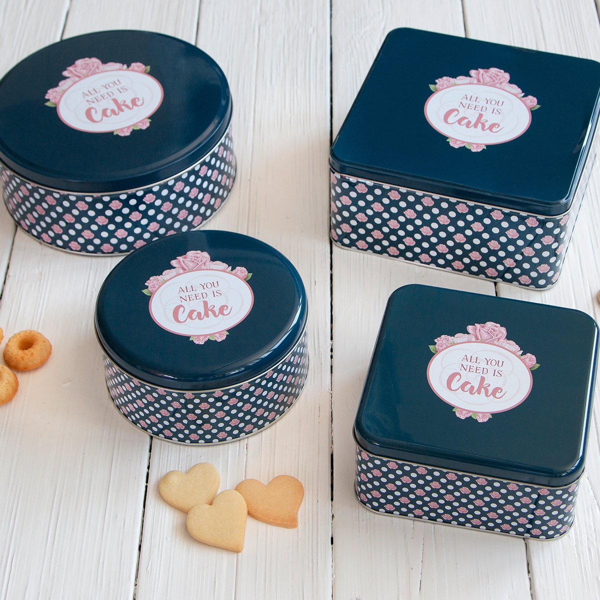 Städter - Cookie box - All you need is Cake - Colorful - different sizes and shapes