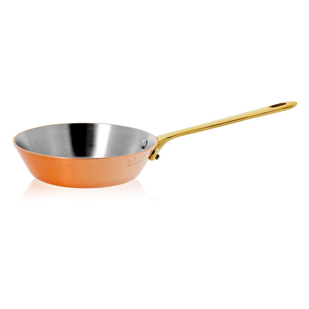 de Buyer - Round Fry Pan with brass handle