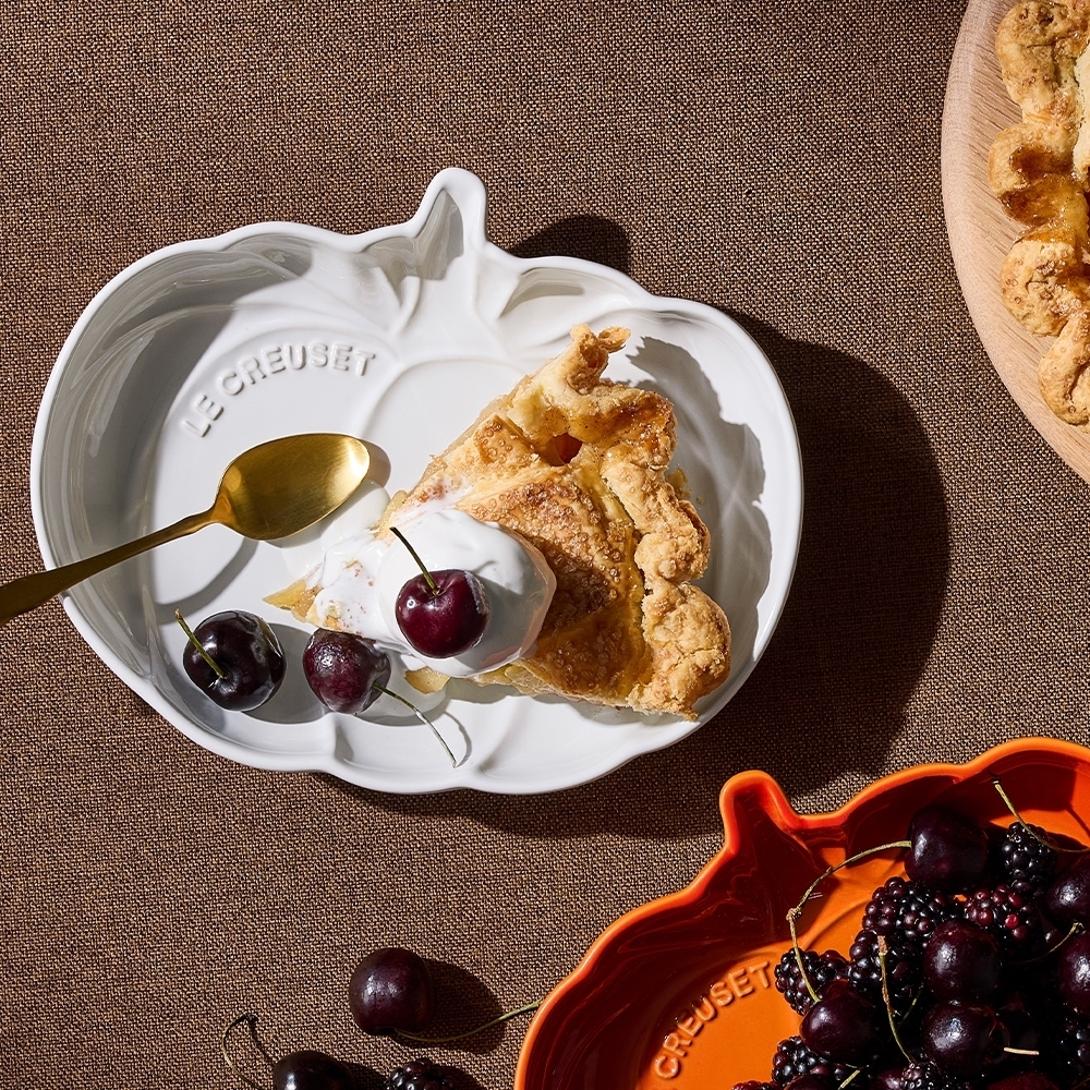 Le Creuset - Stoneware Pumpkin Plate 25 cm - White