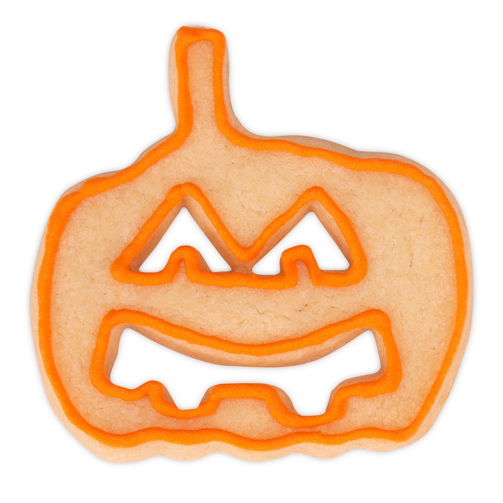 Städter - Prägeausstecher Kürbis mit Gesicht / Halloweenkürbis - 6,5 cm