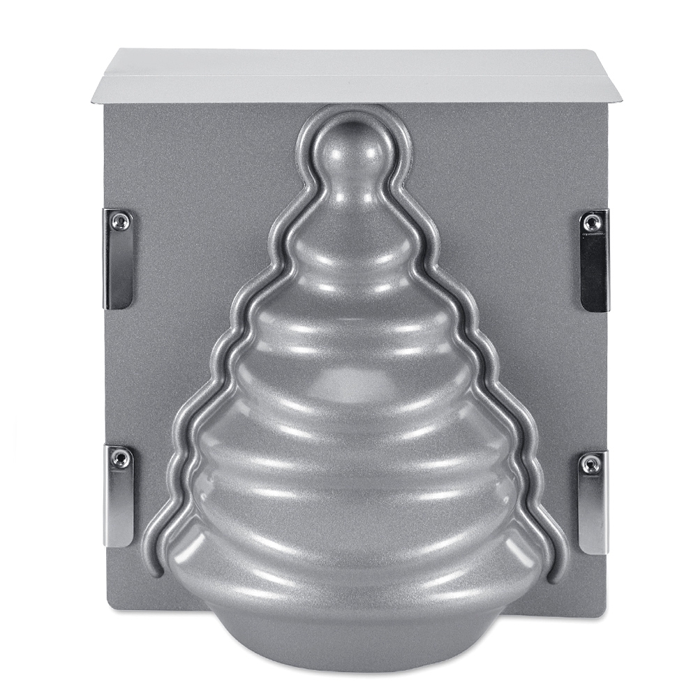 Städter - We-Love-Baking Tanne - 19 x 21 x 13 cm Silber - 3D-Backform